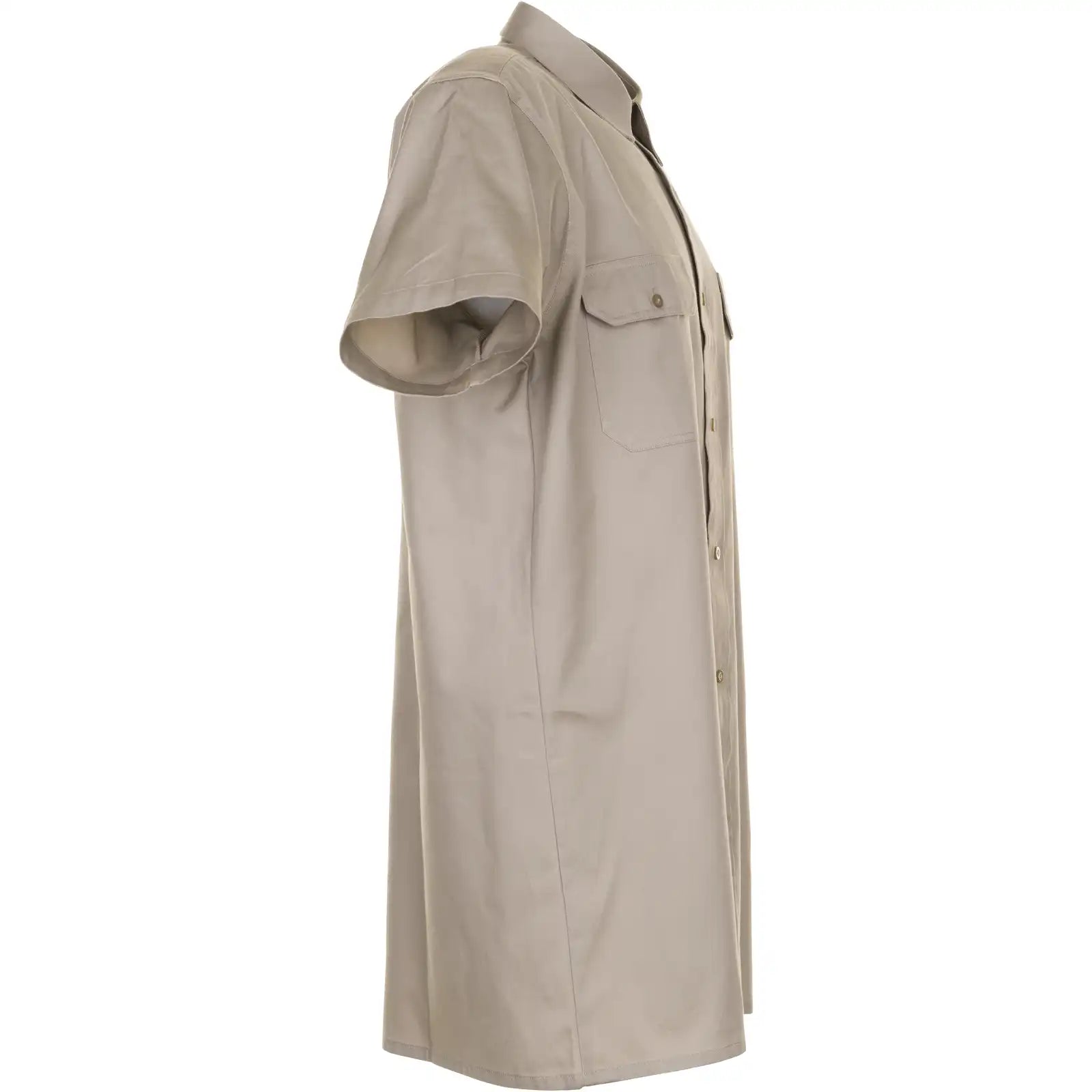 Planam Hemden Köperhemd 1/4-Arm khaki 37/38 khaki - Produktbild ohne Model