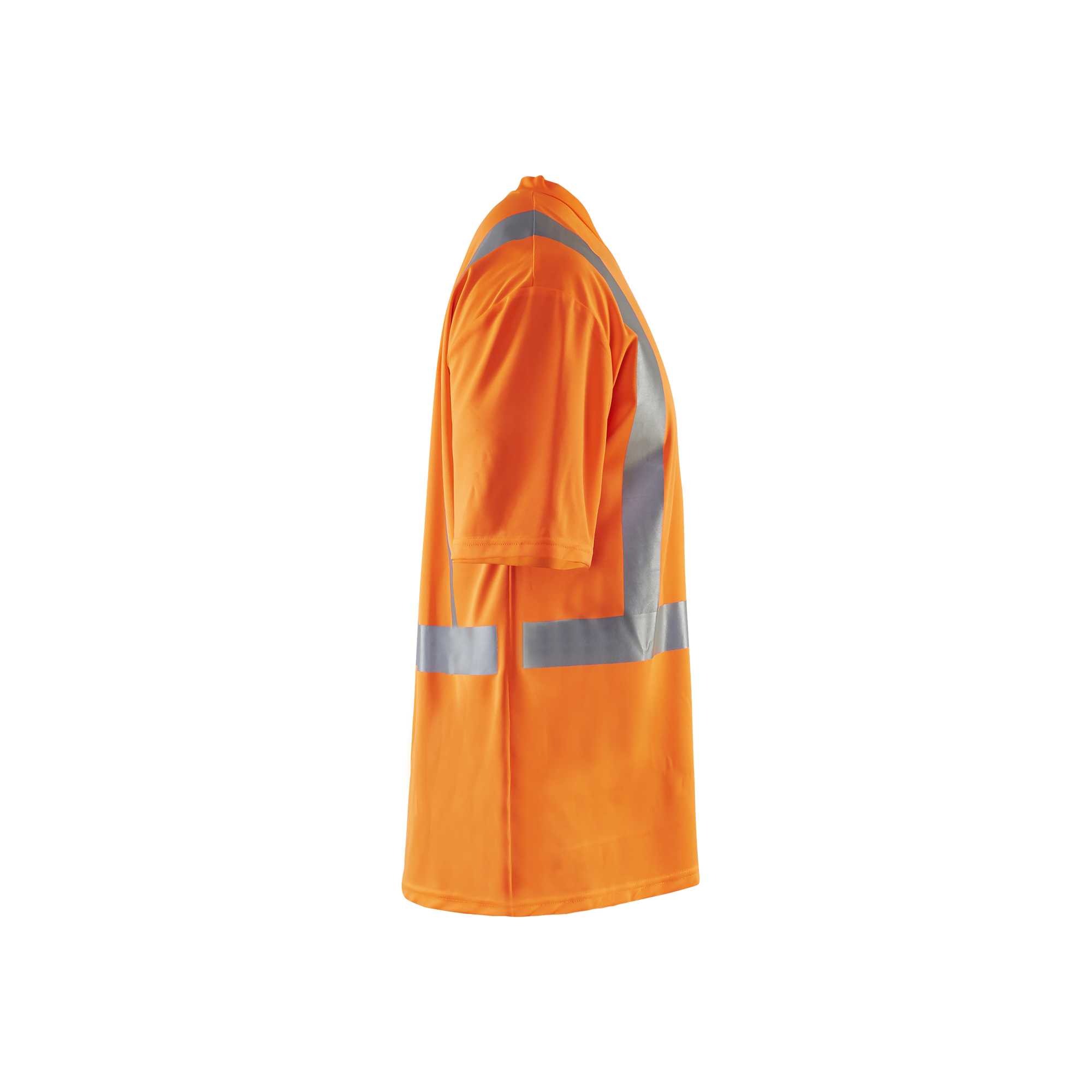 BLAKLADER 33821011 UV T SHIRT HI VIS Hi Vis Reflective Short Sleeve Work T-Shirt MEN - 100% Polyester