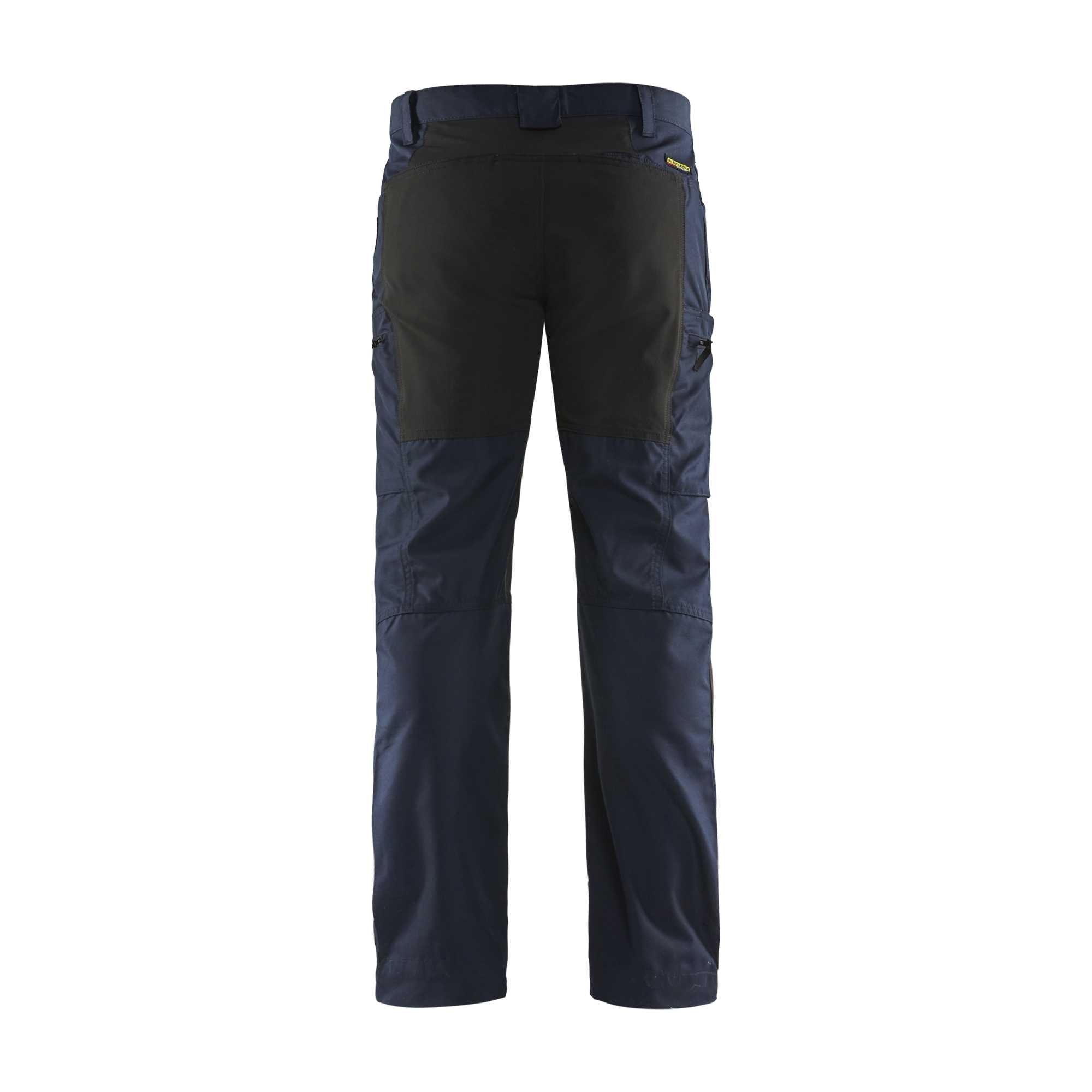BLAKLADER 14591845 Service Trousers with Stretch Work Trousers Men - stretch panels