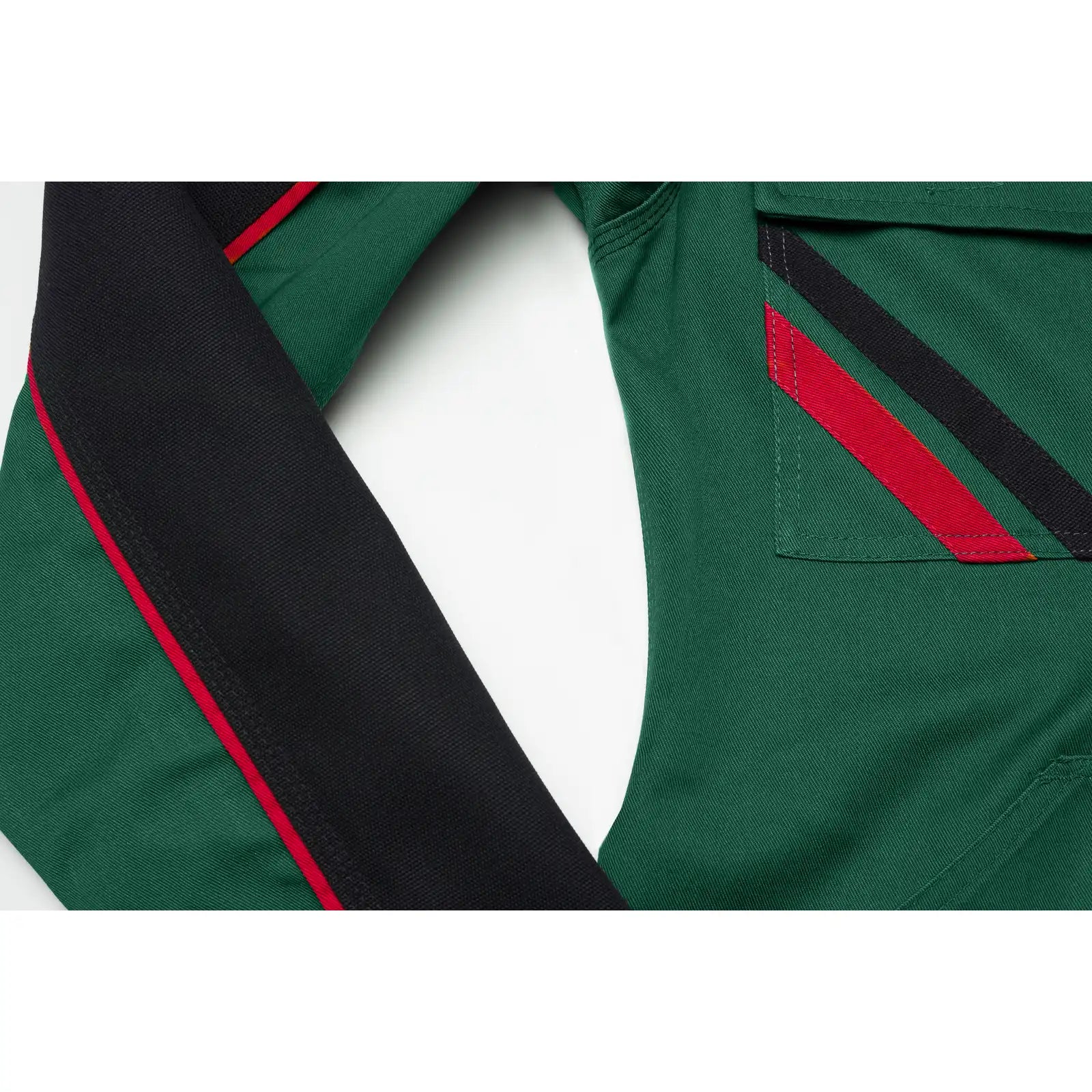 Planam Highline Damen Bundjacke grün/schwarz/rot 34 grün/schwarz/rot - Extra Detailbild