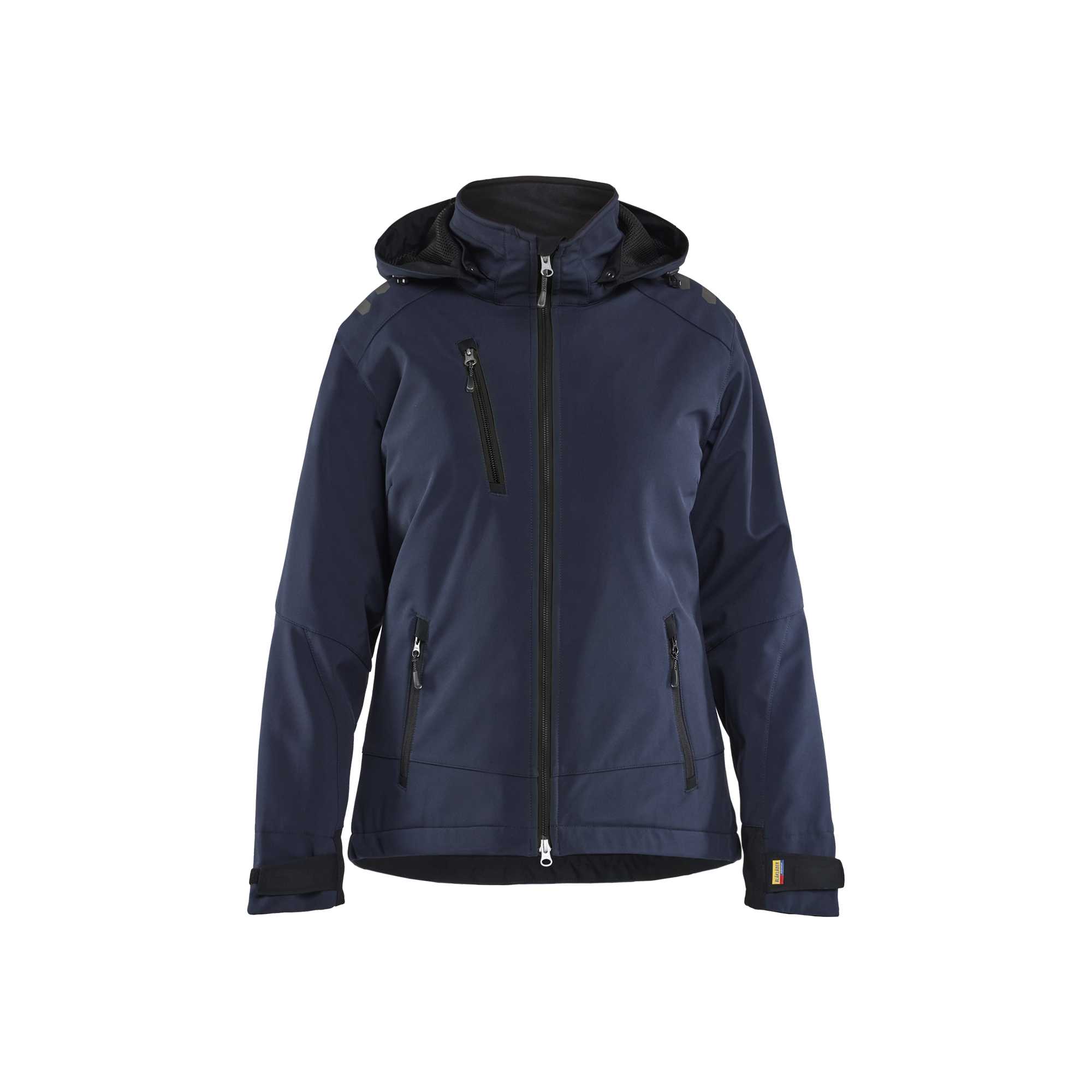 BLAKLADER 47512513 Women’s Lightweight Lined Winter Jacket Softshell Hi Vis Reflective Softshell Work Jacket WOMEN - Waterproof