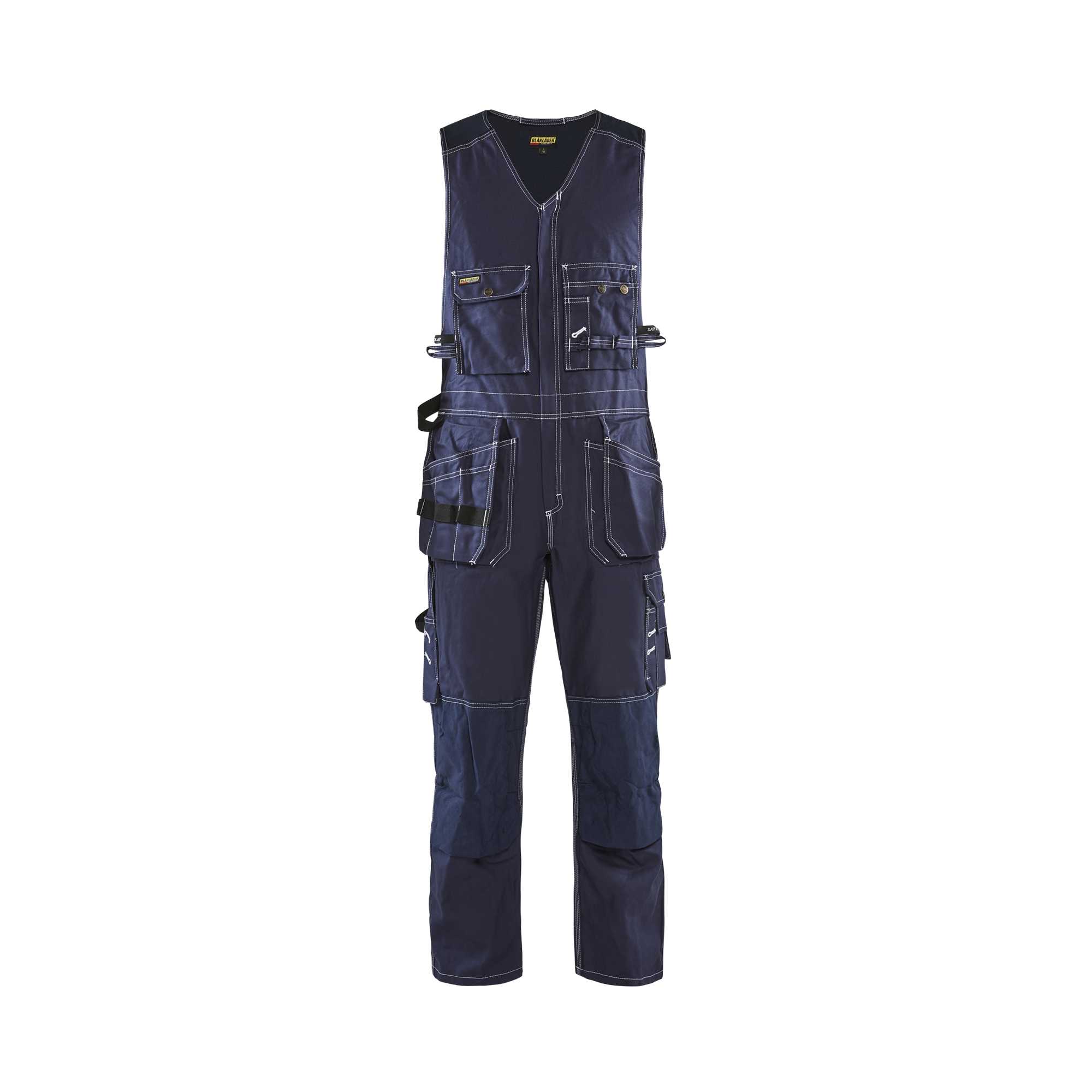 BLAKLADER 26501370 Sleeveless Overalls Work Overall Men - 100% Cotton