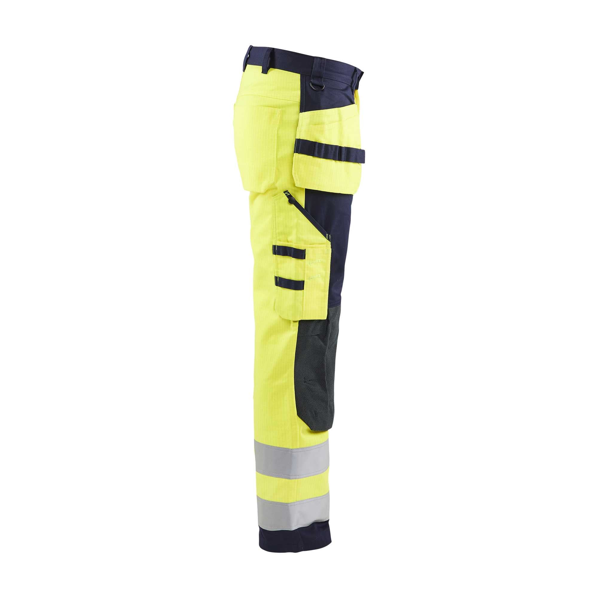 BLAKLADER 15791514 | Multinorm Craftsman Trousers Hi Vis Reflective Work Trousers Men - Antistatic