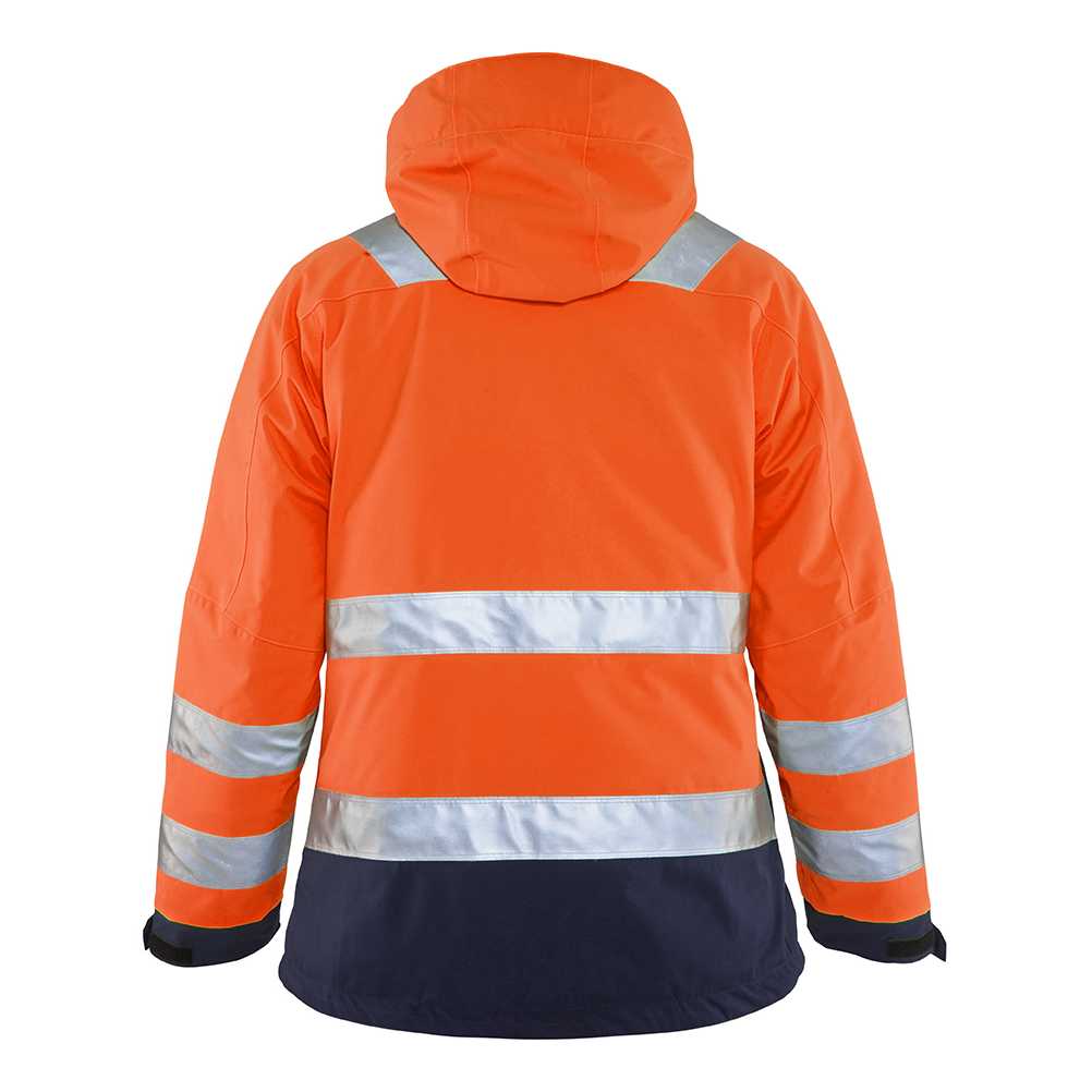 BLAKLADER 48721987 Women's Hi Vis Winter Jacket Hi Vis Reflective Work Jacket WOMEN - Waterproof