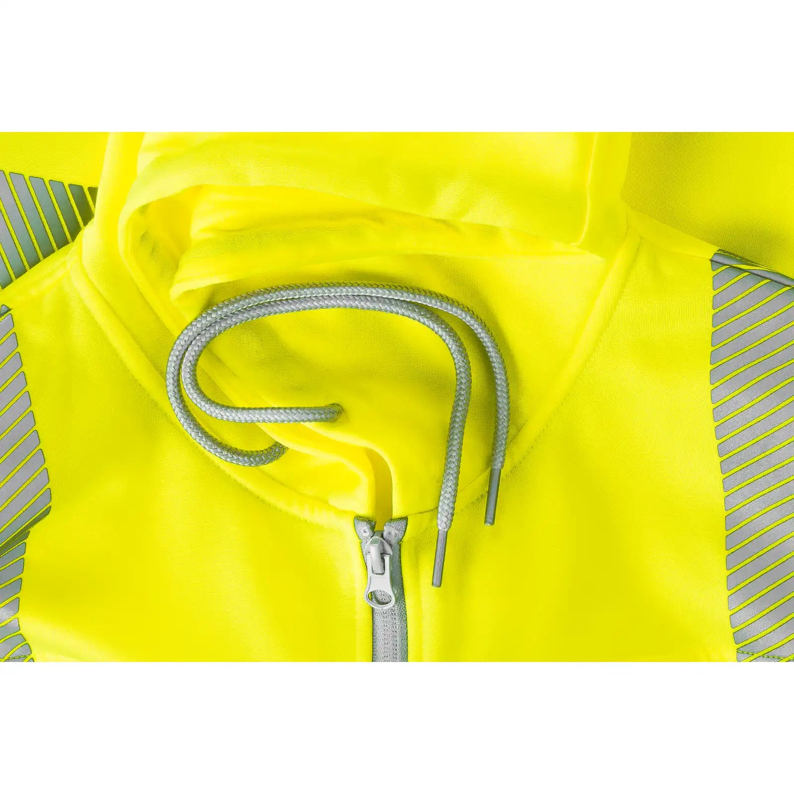 Planam Norit Warnschutz Hoody gelb/zink XS gelb/zink - Extra Detailbild