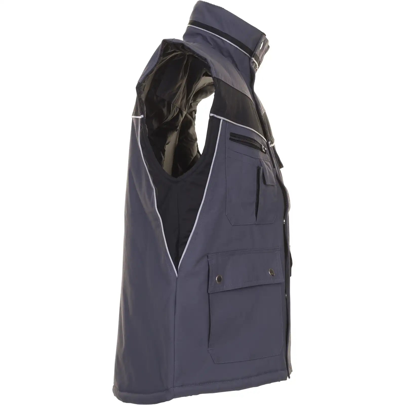 Planam Plaline Winterweste schiefer/schwarz XS schiefer/schwarz - Produktbild ohne Model