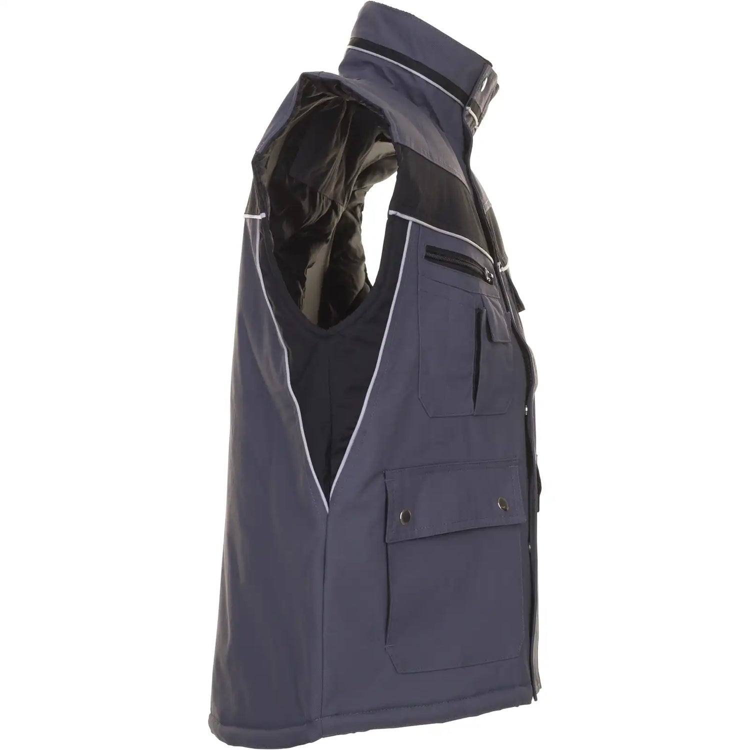 Planam Plaline Winterweste schiefer/schwarz XS schiefer/schwarz - Produktbild ohne Model