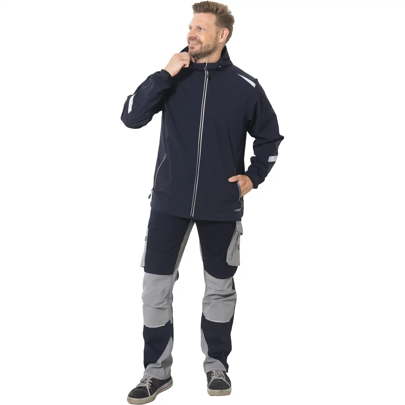 Planam Strato Jacke marine XS marine - Produktbild mit Model