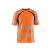 BLAKLADER 33971013 Hi Vis UV protected T shirt Hi Vis Reflective Short Sleeve Work T-Shirt MEN - 100% Polyester