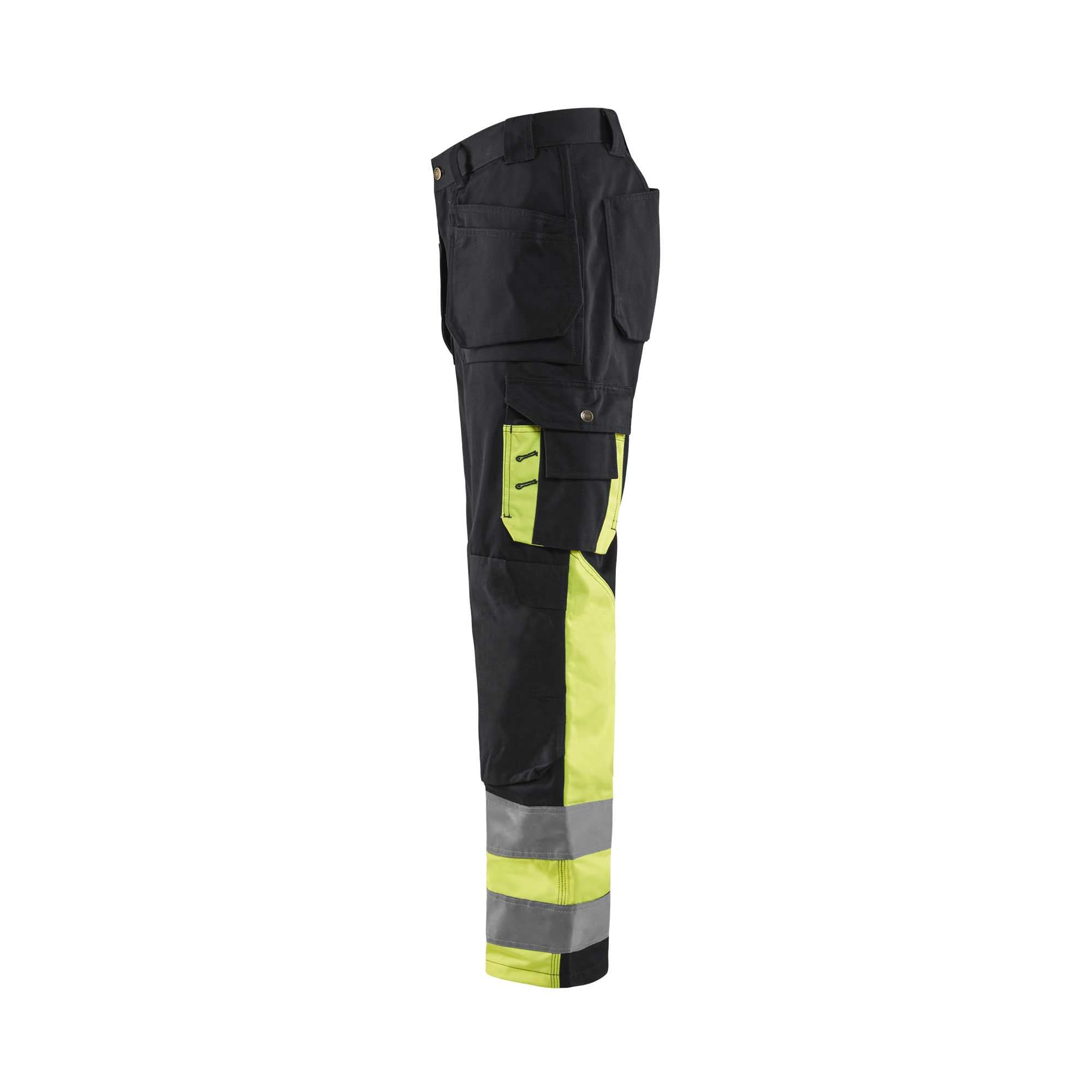 BLAKLADER 15291860 | Hi Vis Trousers Hi Vis Reflective Work Trousers Men - twill fabric