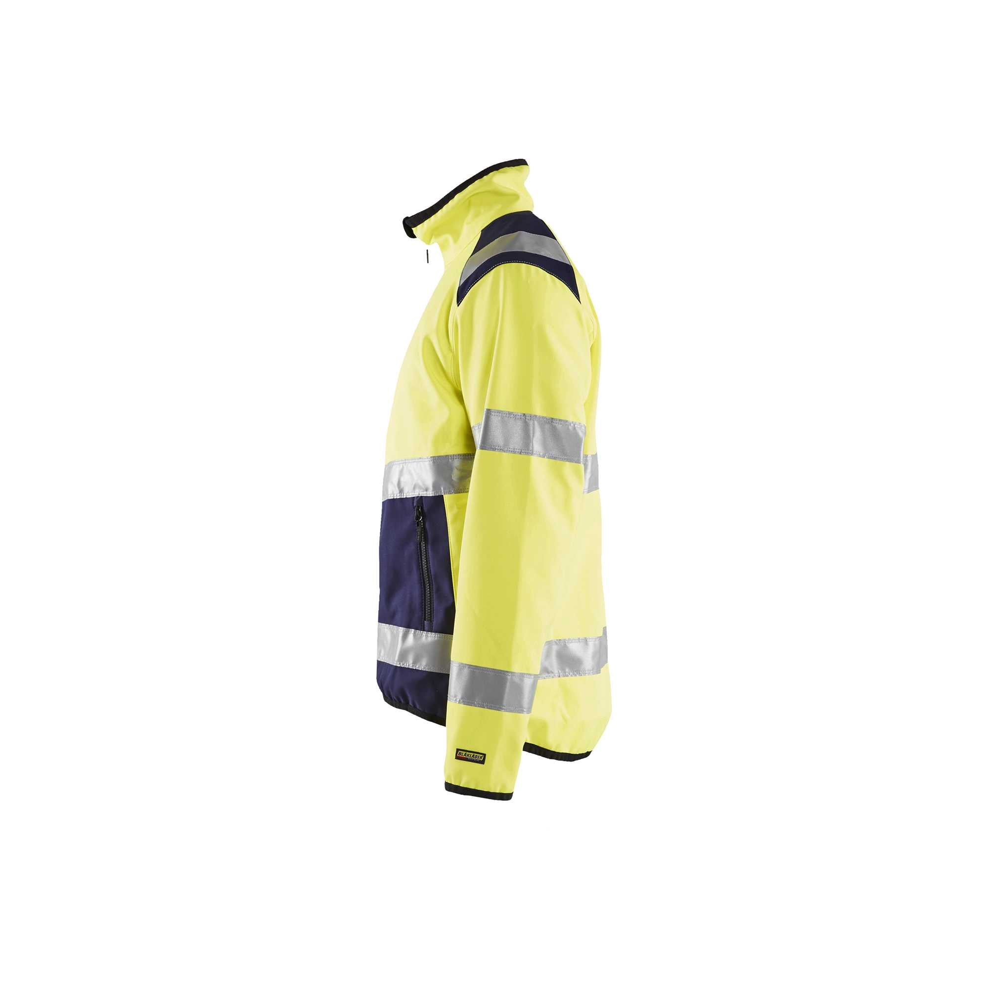 BLAKLADER 48772516 Hi Vis Softshell Jacket Hi Vis Reflective Softshell Work Jacket MEN - Water Repellent