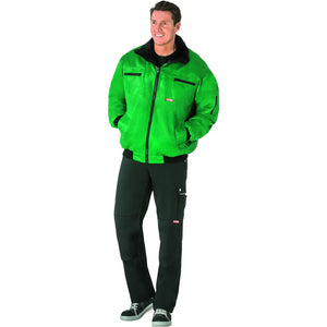 Planam Outdoor Gletscher Pilotenjacke grün S grün - Produktbild mit Model