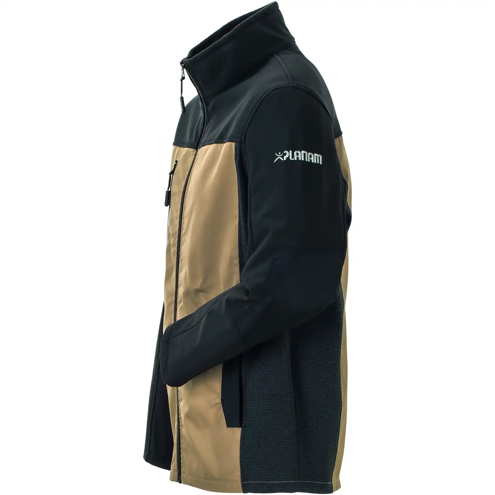Planam Norit Herren Hybridjacke sand/schwarz 102 sand/schwarz - Produktbild ohne Model