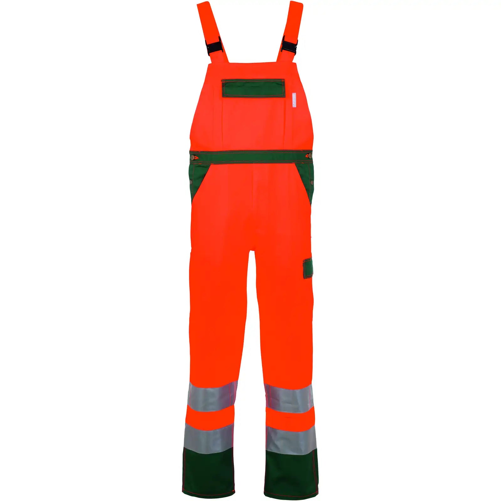 Planam Warnschutz Latzhose orange/grün 102 orange/grün - Vorschaubild