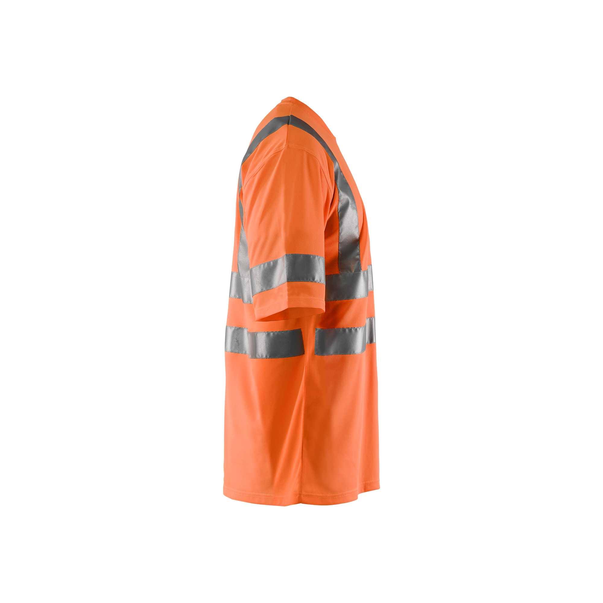 BLAKLADER 34131009 Hi Vis T shirt Hi Vis Reflective Short Sleeve Work T-Shirt MEN - 100% Polyester