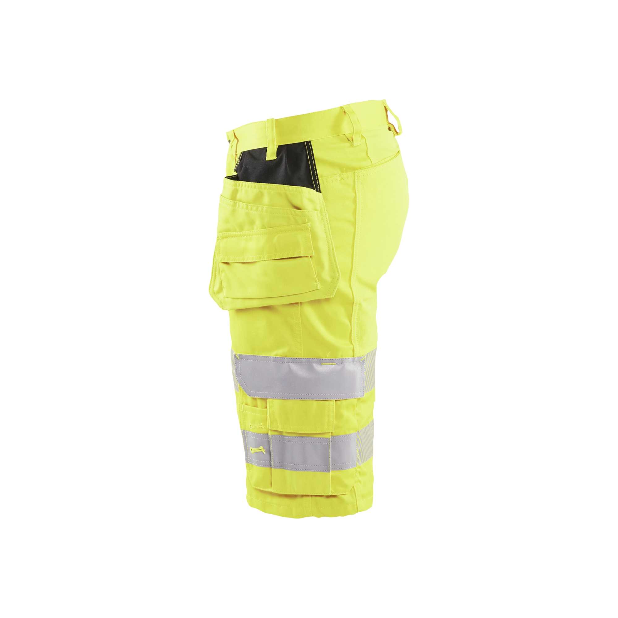 BLAKLADER 15861811 | Hi Vis shorts with stretch Hi Vis Reflective Work Shorts Men - Class 2 Certified