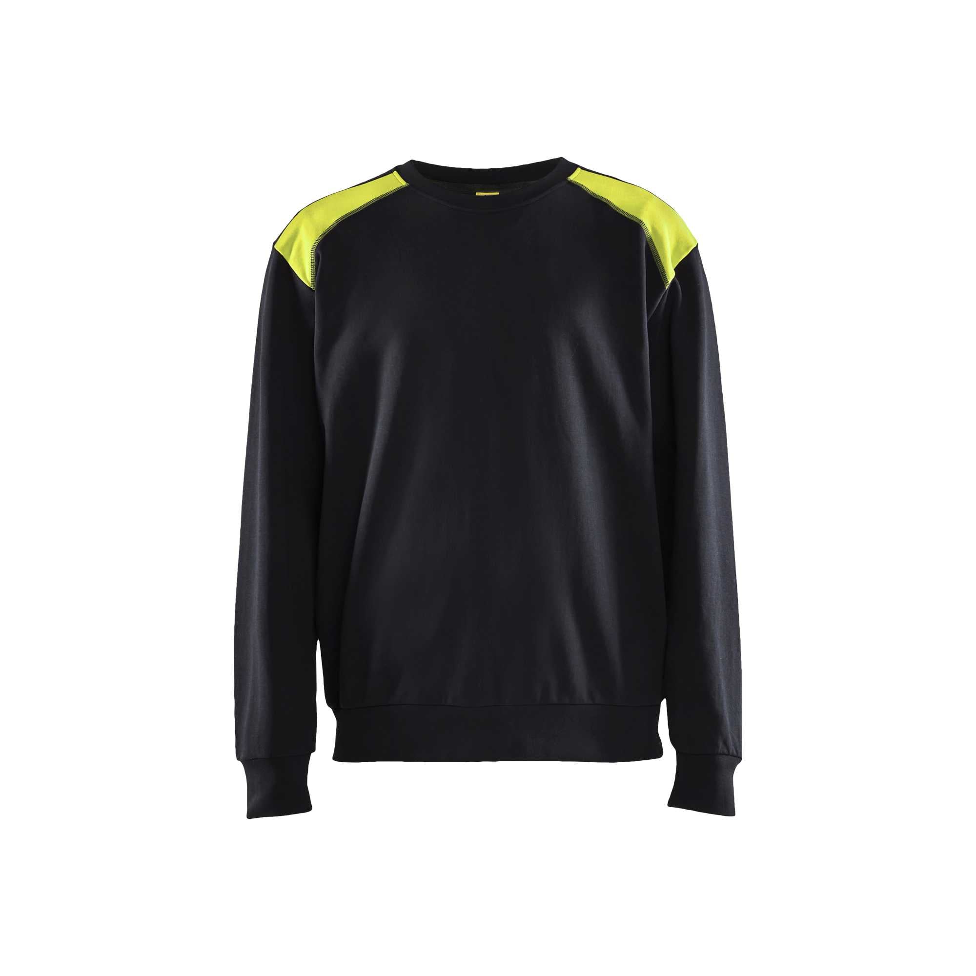 BLAKLADER 35801158 Sweatshirt Hi Vis Reflective Work Sweatshirt MEN - 100% Cotton