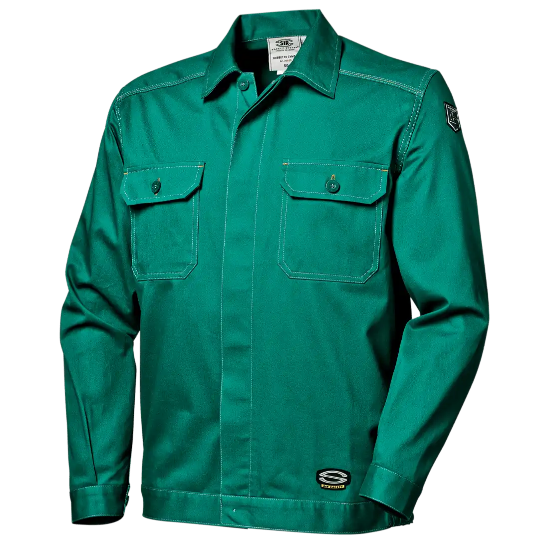 SYMBOL SHORT JACKET - Breathable Cotton - Triple-Stitched Seams - Button Closure - Image 1