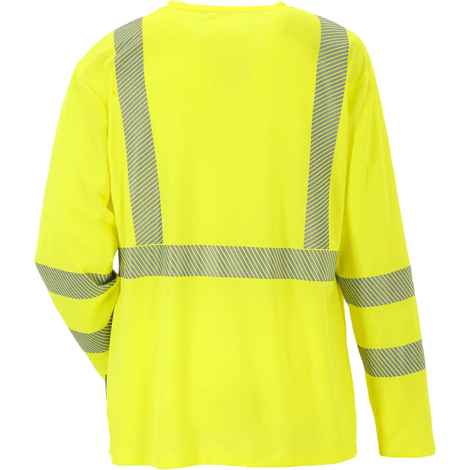 Planam Norit Warnschutz T-Shirt langarm gelb  XS gelb - Produktbild ohne Model