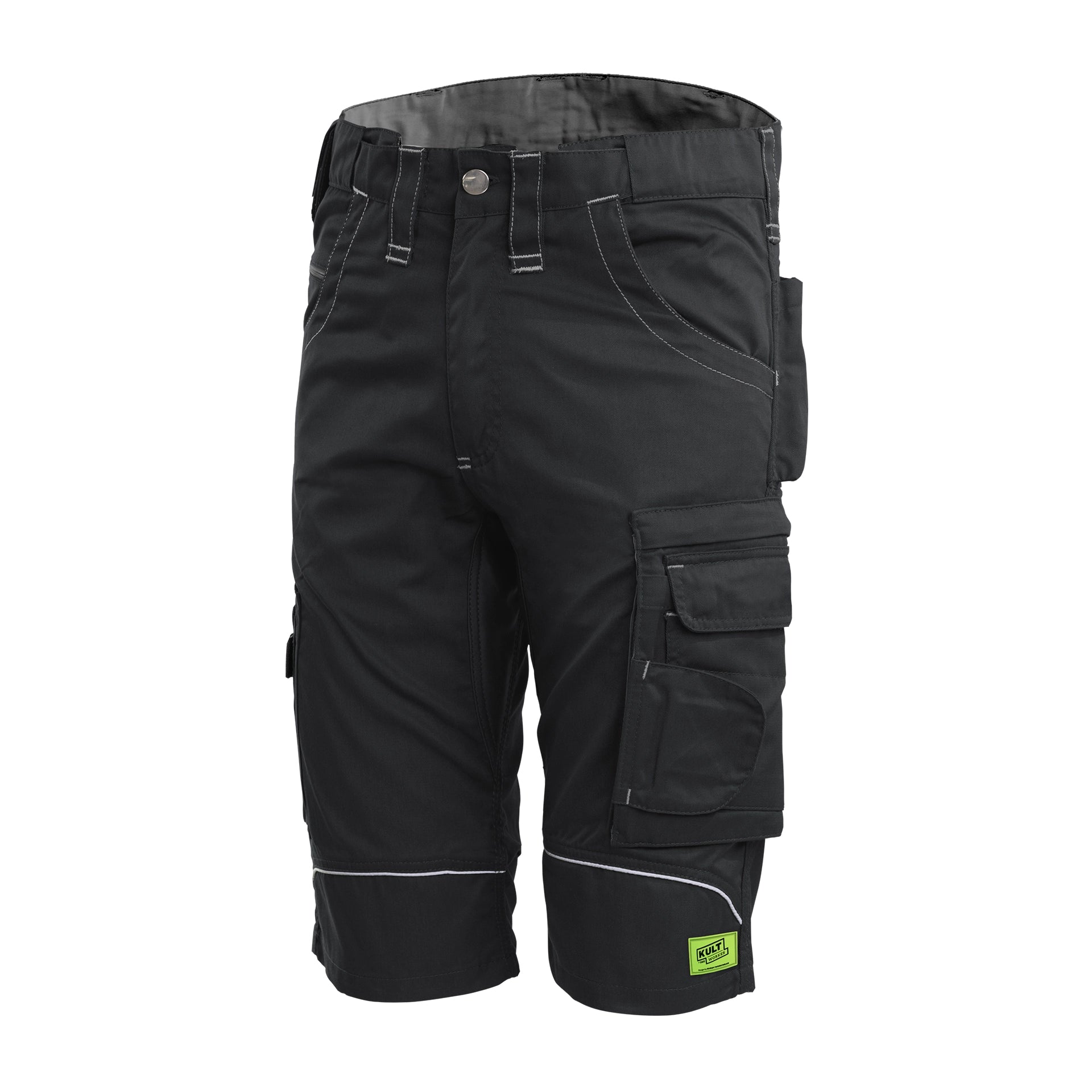 TMG Kult Worker Work shorts black - KW-180010_Arbeitsshorts_schwarz_vorne_1920x1920