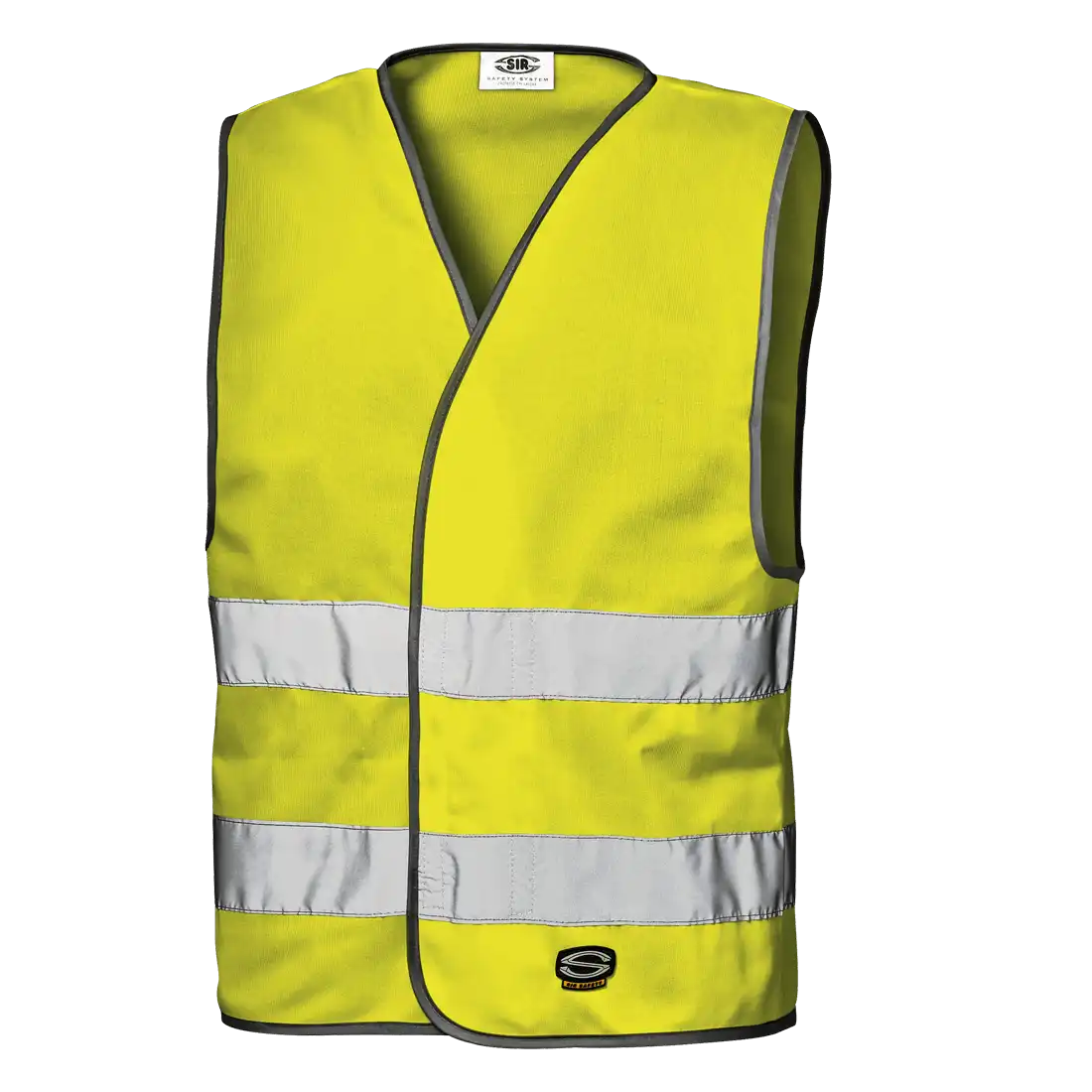 SIR SAFETY STRAP Hi Vis Reflective Work Waistcoat MEN - Double Velcro Fastening