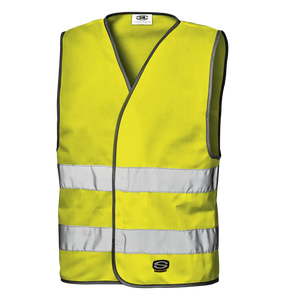 SIR SAFETY STRAP Hi Vis Reflective Work Waistcoat MEN - Double Velcro Fastening