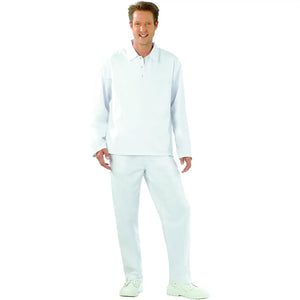 Planam Food Herren Bundhose reinweiß 102 reinweiß - Produktbild mit Model