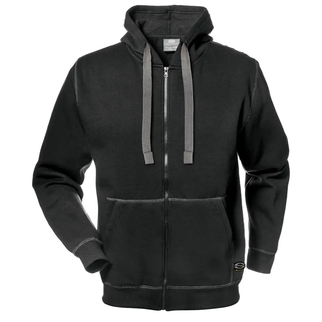 KANGOO SWEATSHIRT - Full-Length Zipper - Hood with Drawstring - Elastic Knitted Cuffs - Image 1