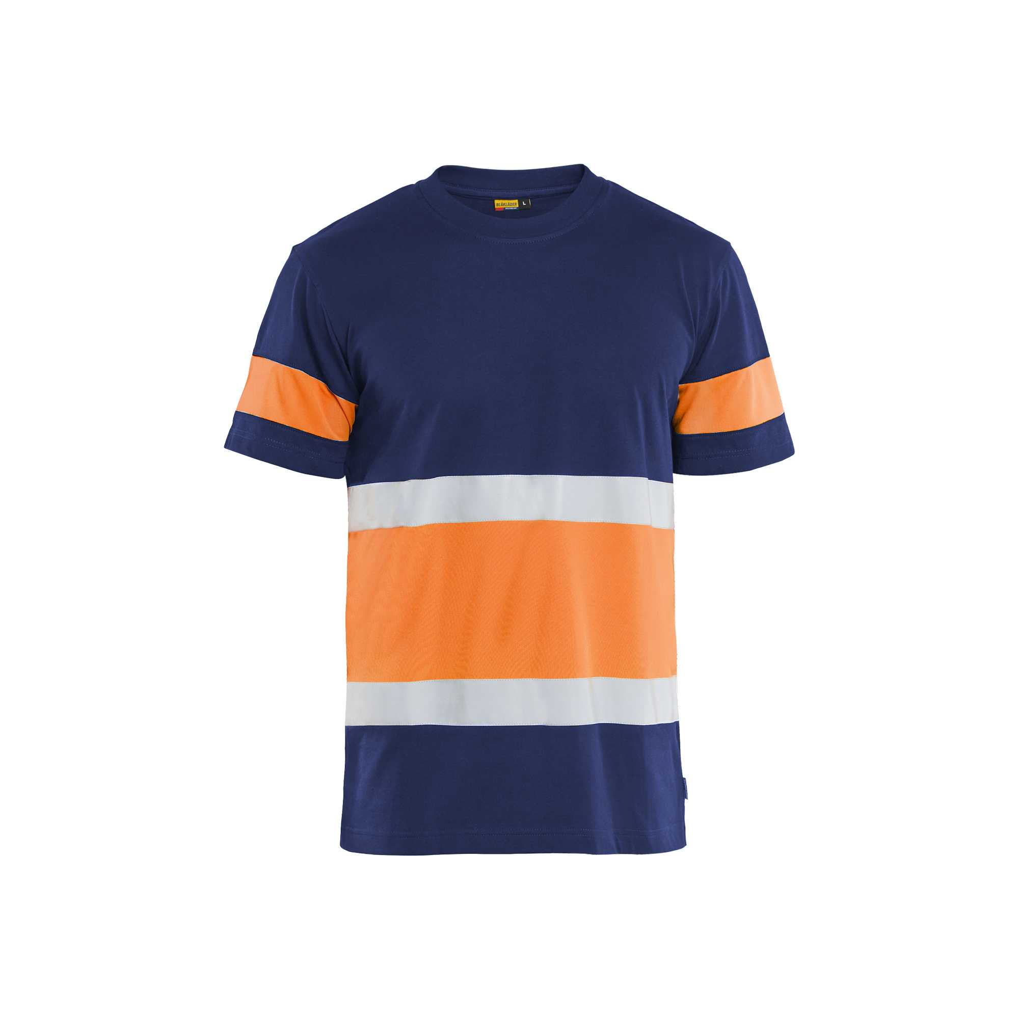 BLAKLADER 33871030 Hi Vis T shirt Hi Vis Reflective Short Sleeve Work T-Shirt MEN - 100% Cotton