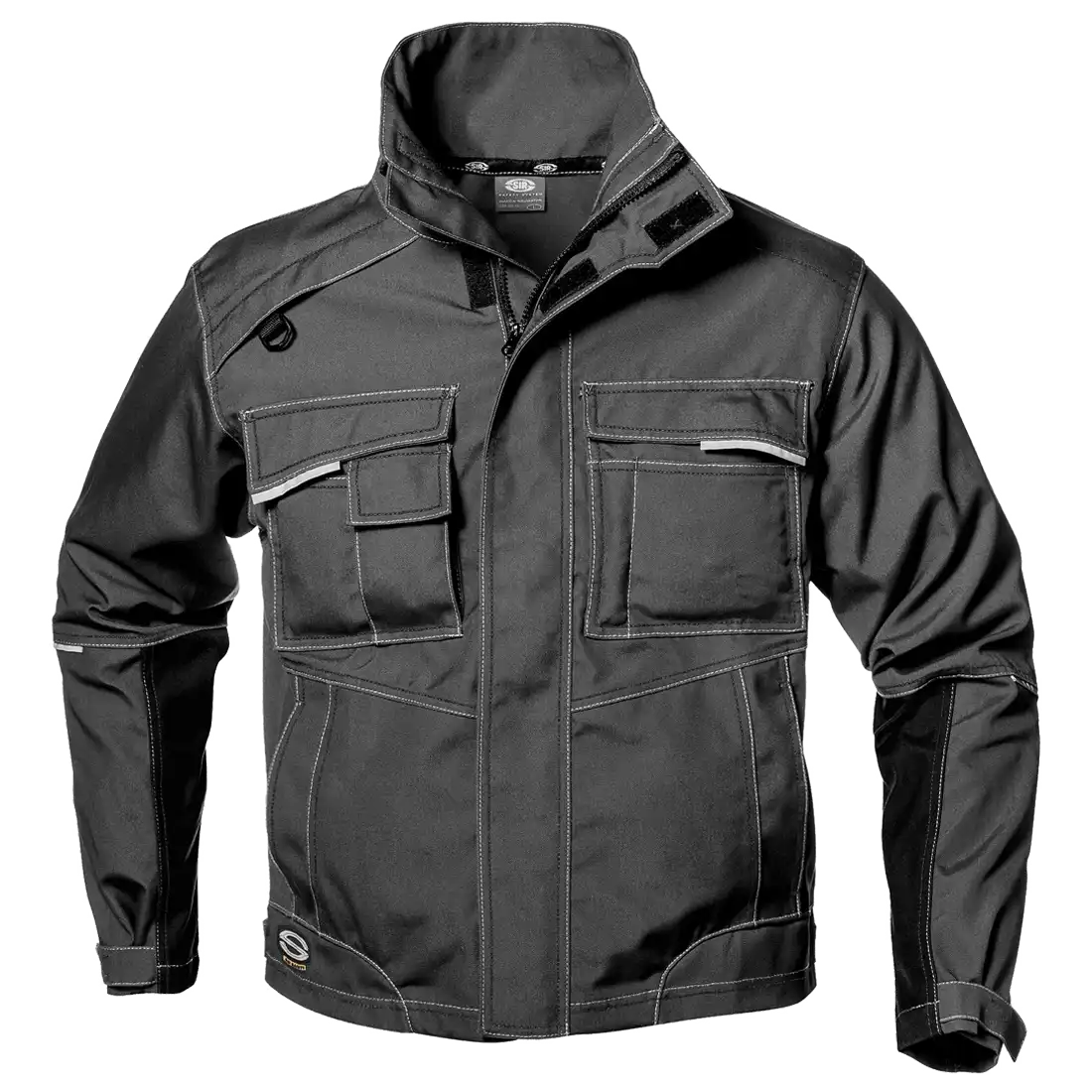 GEMINI SHORT JACKET - Reflective Inserts - Stretch Canvas - Multi-Functional Pockets