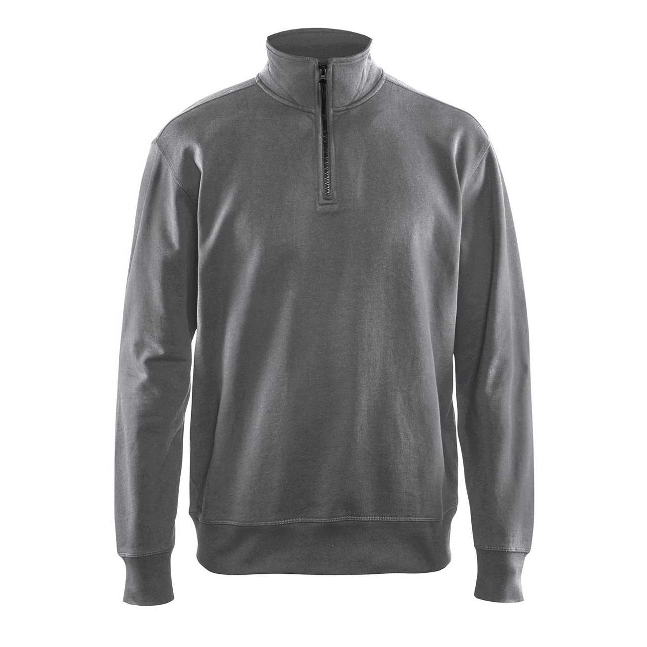 BLAKLADER 33691158 Sweatshirt with Half Zip Work Sweatshirt MEN - 100% Cotton