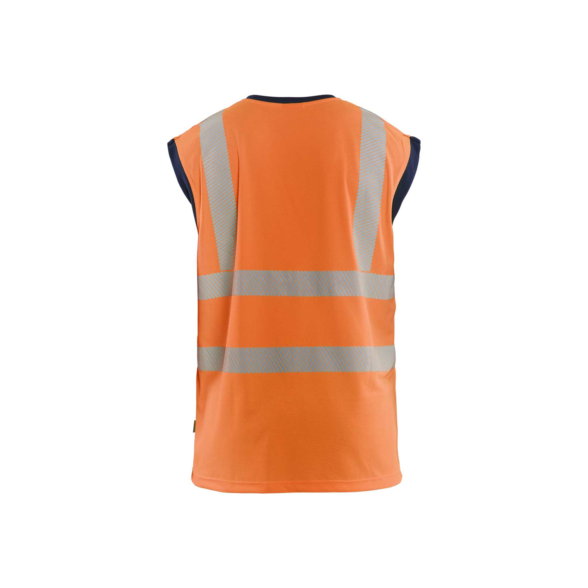 BLAKLADER 35751013 Hi Vis Tank top Hi Vis Reflective Sleeveless Work T-Shirt MEN - 100% Polyester