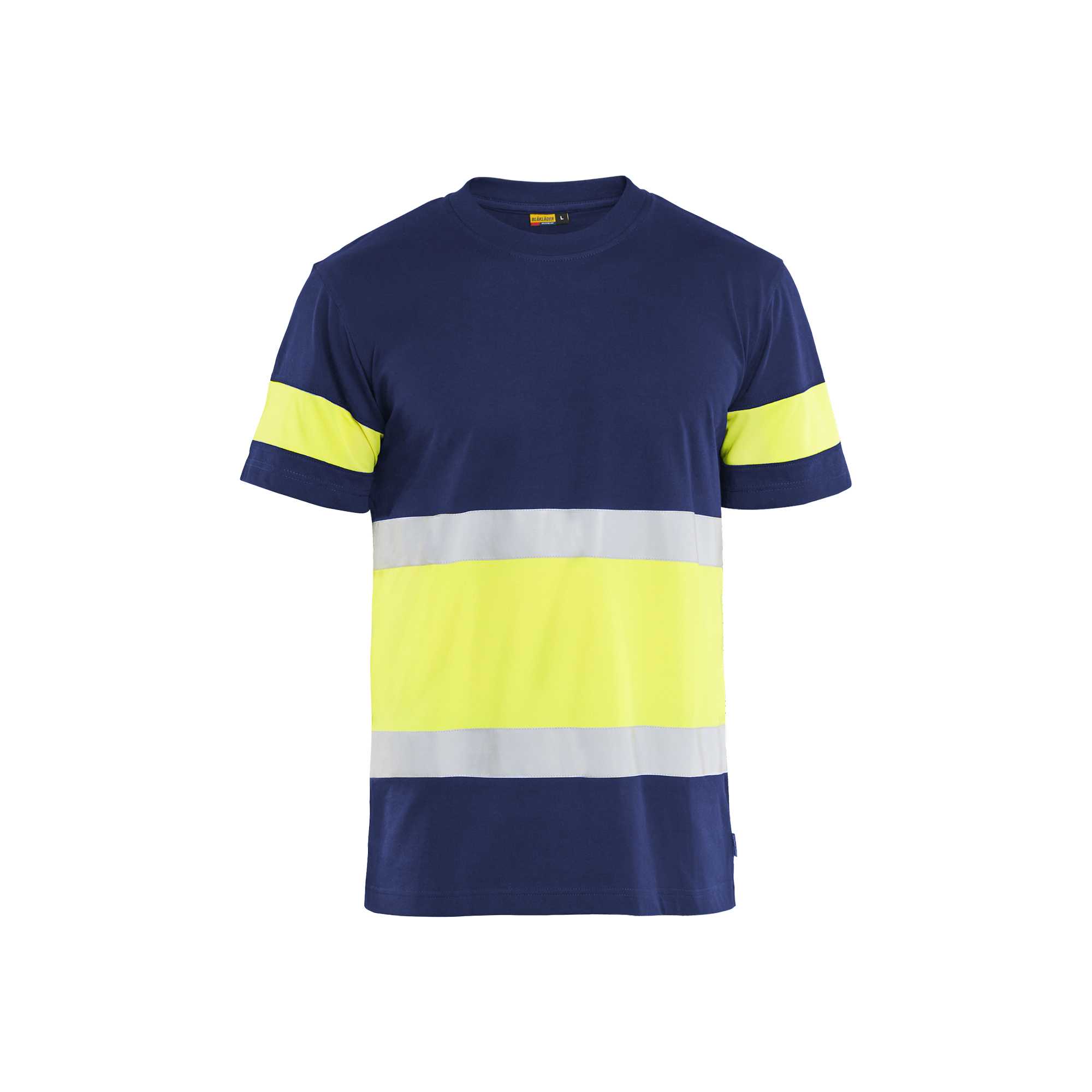 BLAKLADER 33871030 Hi Vis T shirt Hi Vis Reflective Short Sleeve Work T-Shirt MEN - 100% Cotton