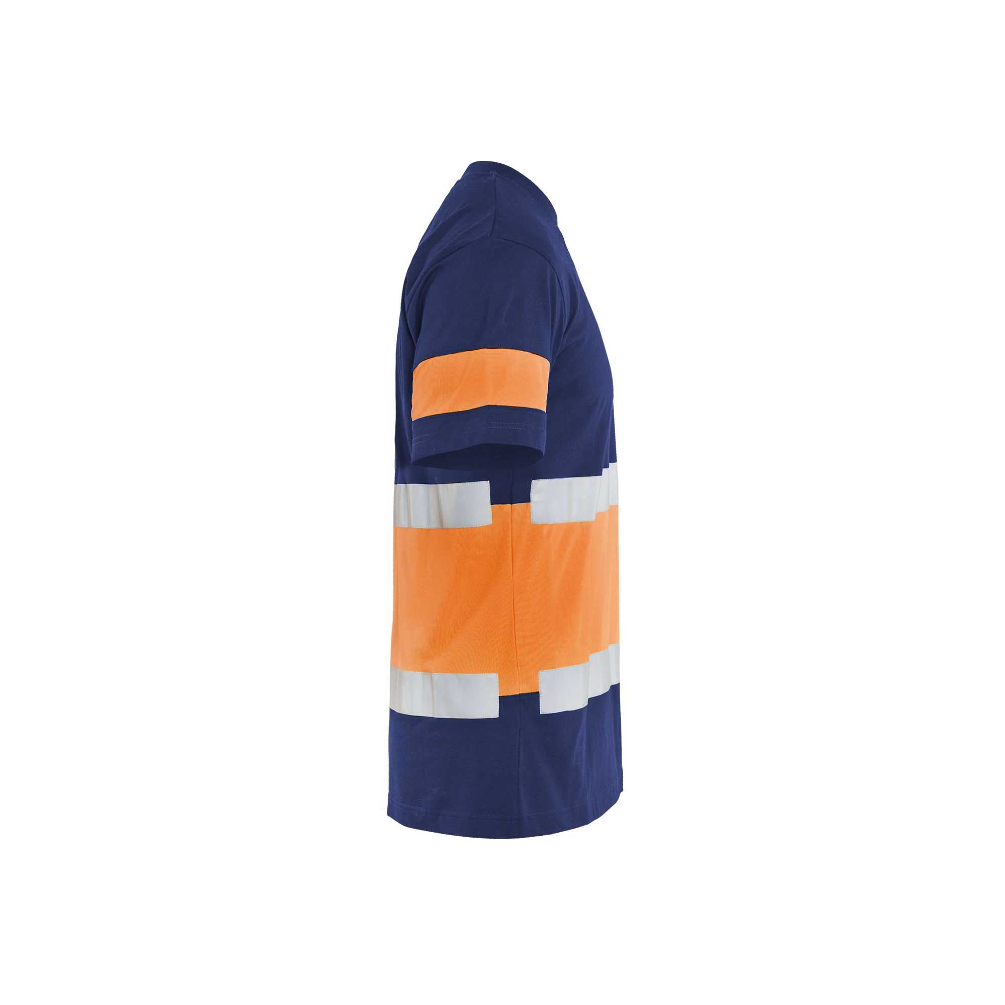 BLAKLADER 33871030 Hi Vis T shirt Hi Vis Reflective Short Sleeve Work T-Shirt MEN - 100% Cotton