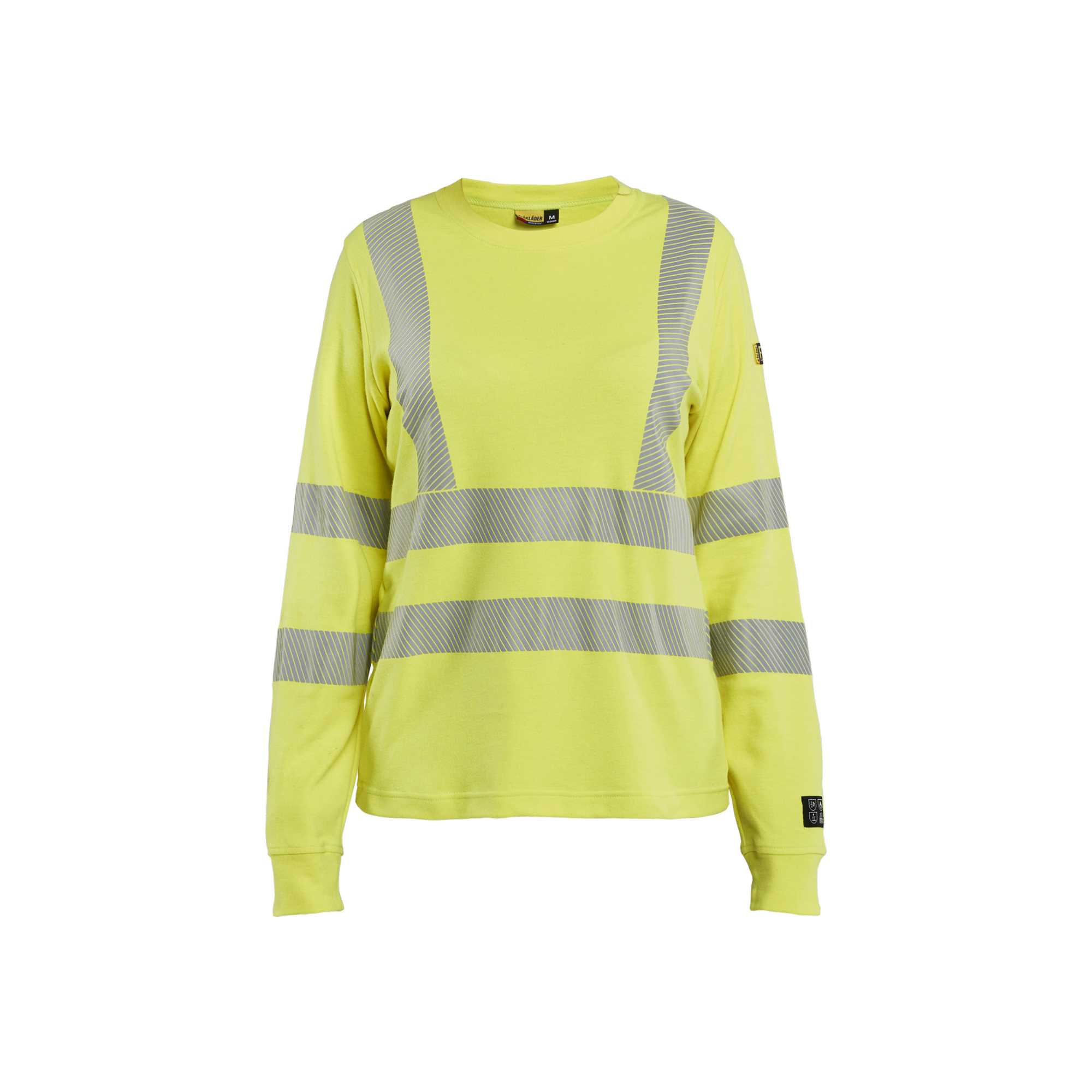 BLAKLADER 34691761 Women's Long Sleeved T Shirt Multinorm Hi Vis Reflective Long Sleeve Work T-Shirt WOMEN - Flame Retardant