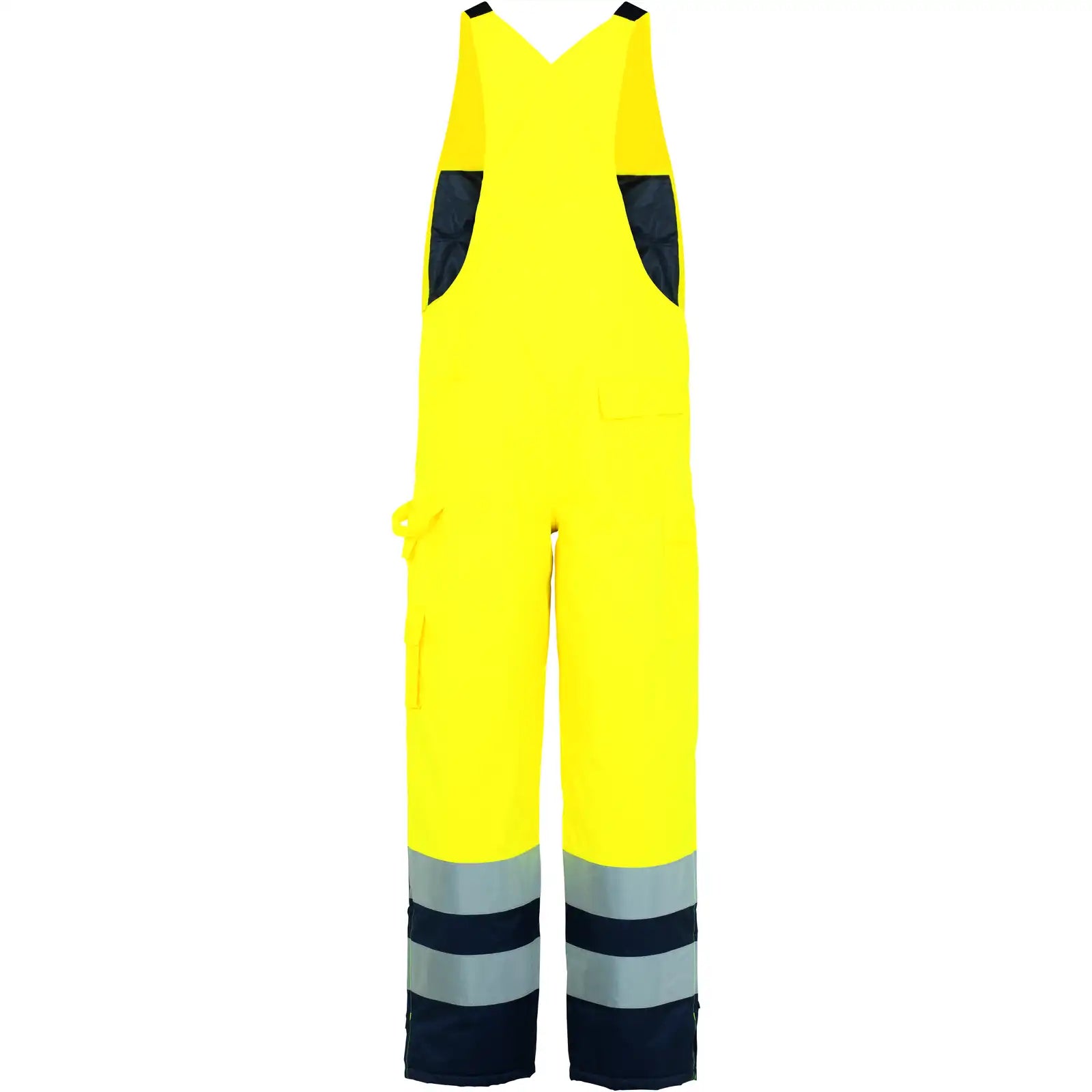 Planam Warnschutz Winterlatzhose gelb/marine 4XL gelb/marine - Produktbild ohne Model