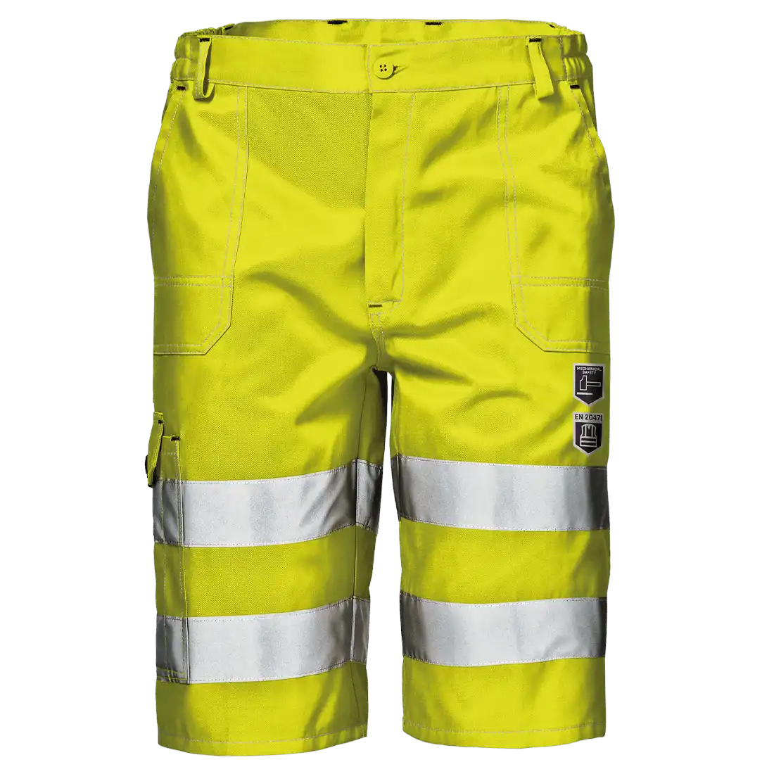 MISTRAL BERMUDA Work Shorts - Class 2 - Hi-Vis - Breathable Cotton-Polyester Blend - Image 1