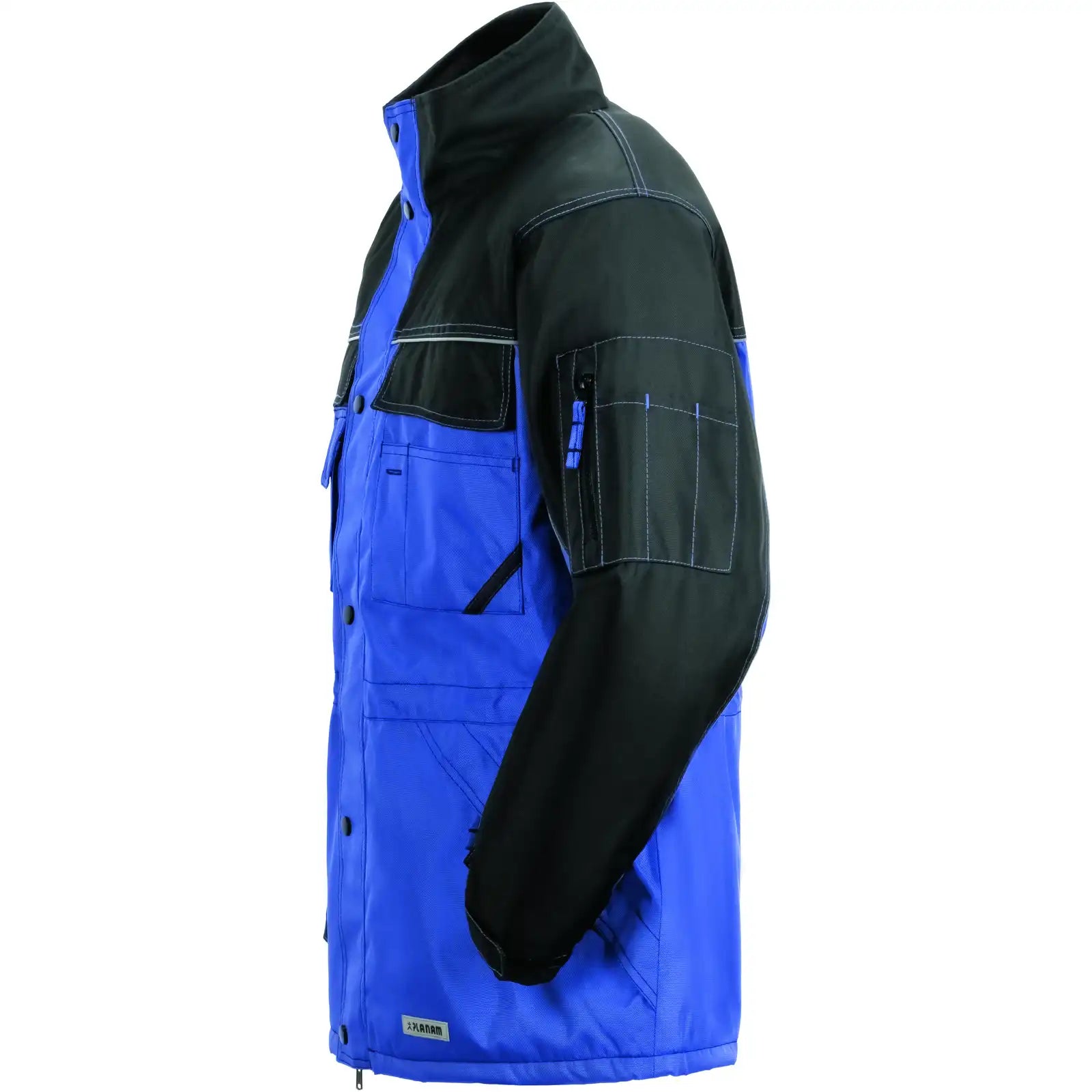Planam Outdoor Dust Parka royalblau/schwarz L royalblau/schwarz - Produktbild ohne Model