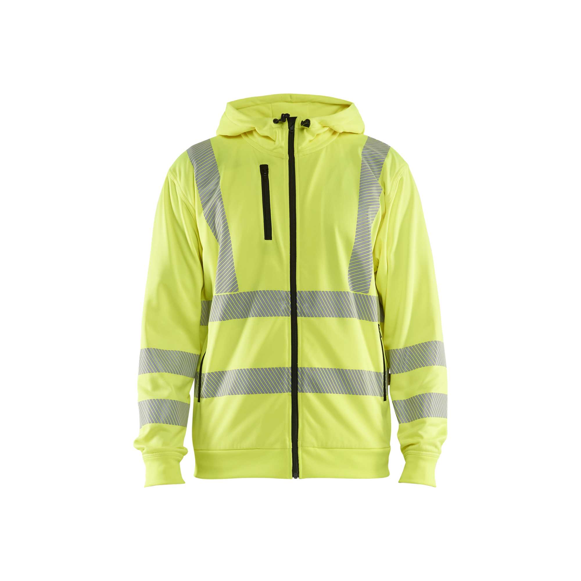 BLAKLADER 35652538 Hi Vis Hoodie Full Zip Hi Vis Reflective Hoodie Work Sweatshirt MEN - Breathable
