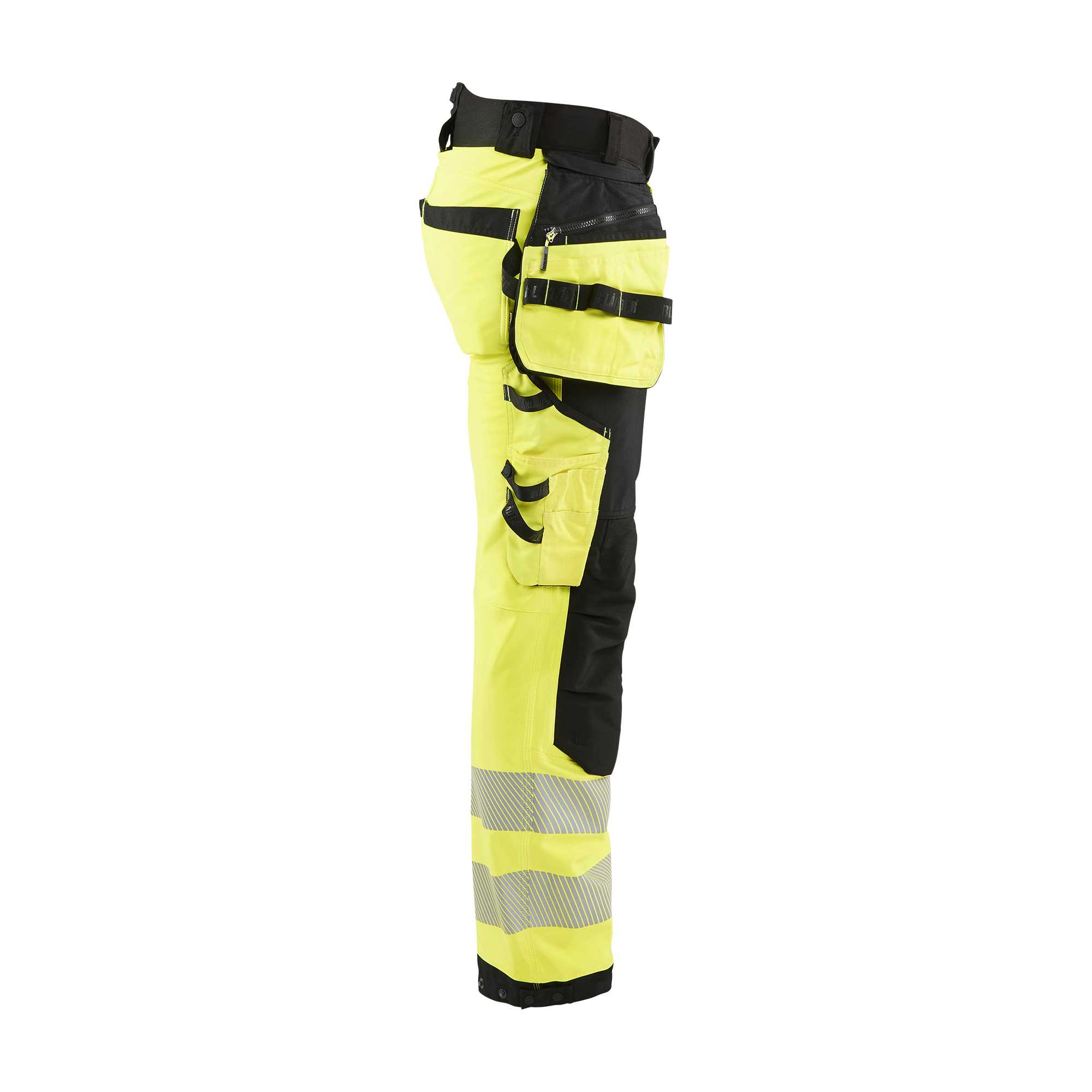 BLAKLADER 18202513 | Hi vis Softshell Trousers Hi Vis Reflective Work Trousers Men - Waterproof