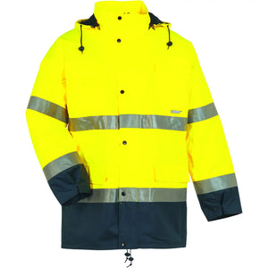 Planam Warnschutz Parka gelb/marine S gelb/marine - Vorschaubild