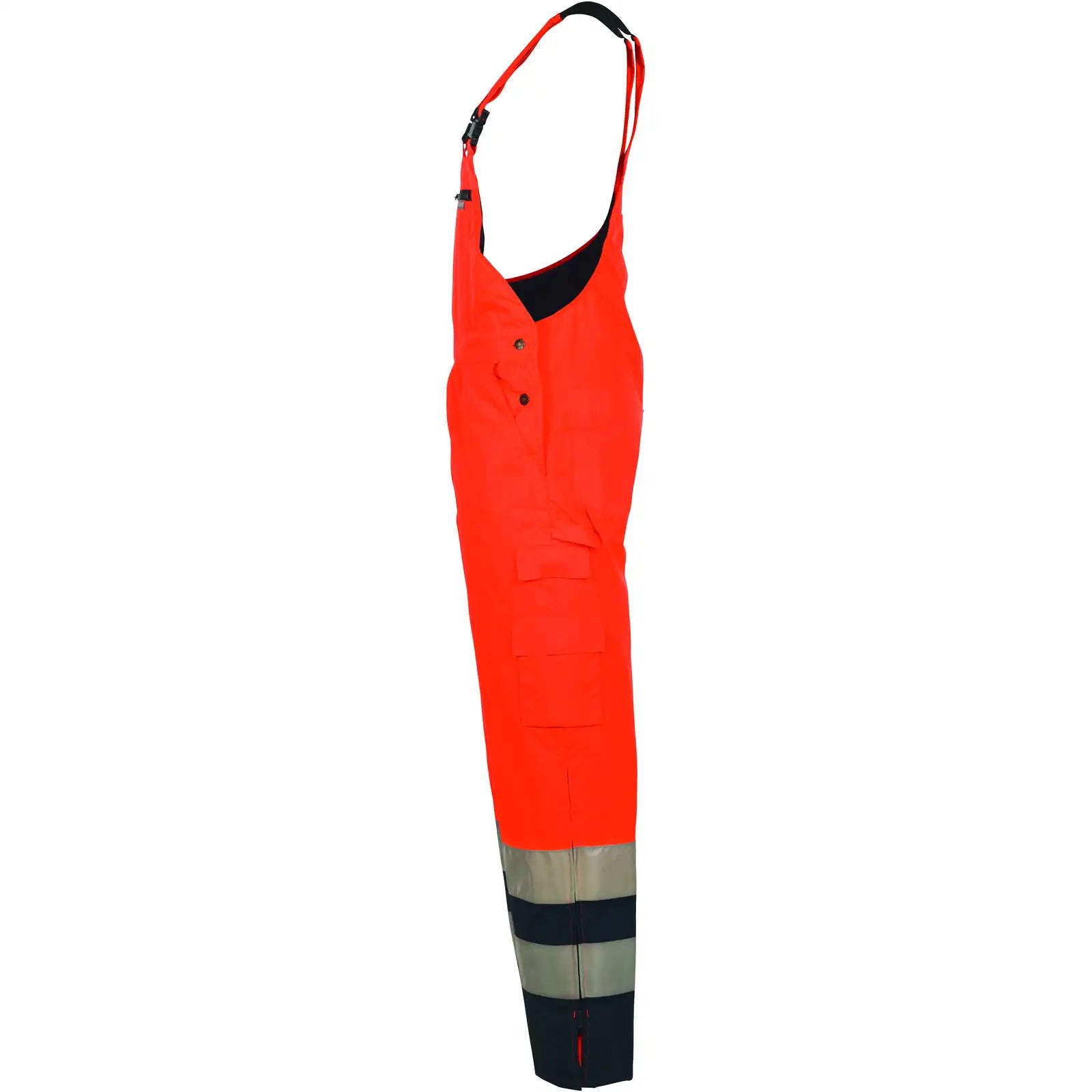 Planam Warnschutz Winterlatzhose orange/marine 4XL orange/marine - Produktbild ohne Model