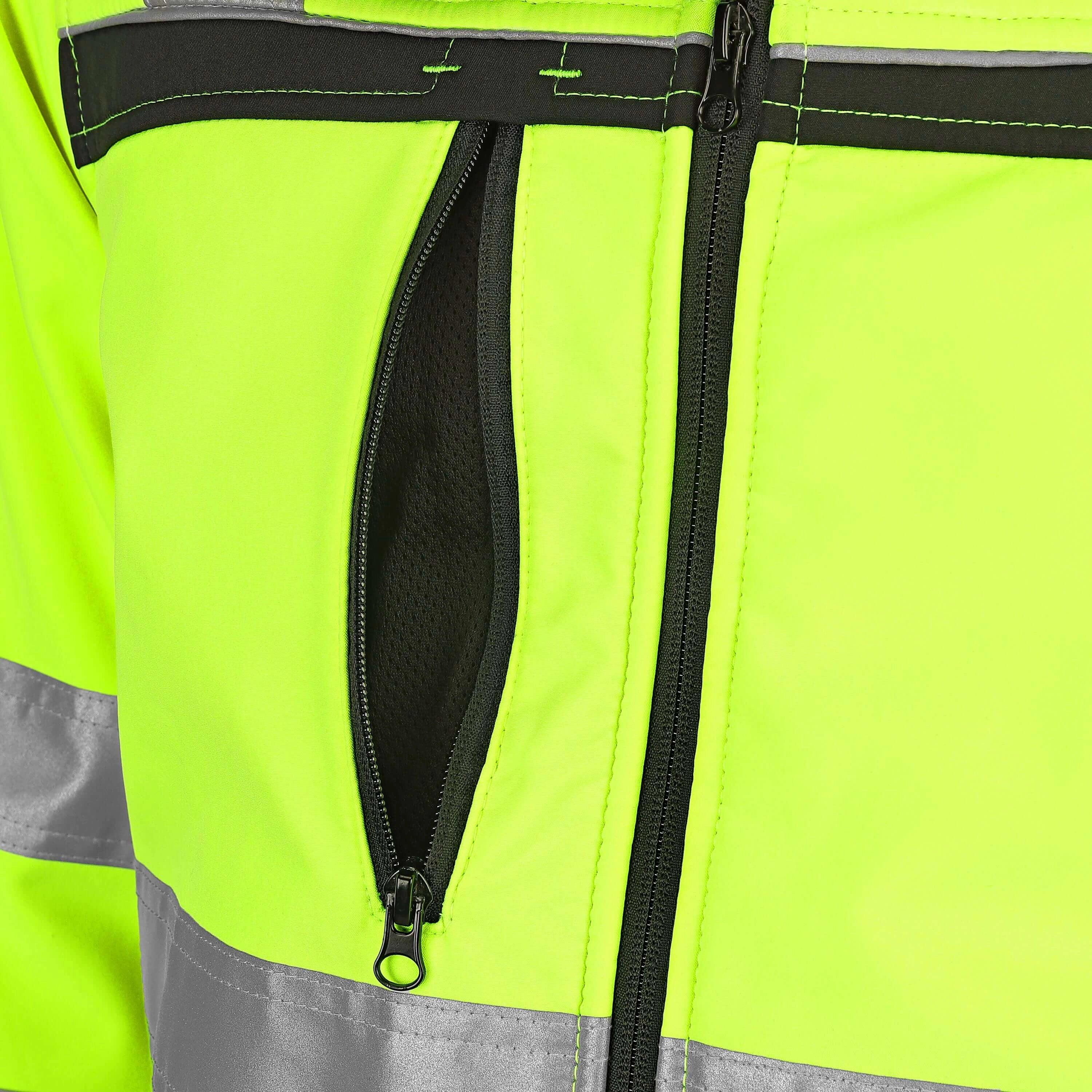 TMG Night Reflex Softshell jacket yellow - Softshell_Gelb_03