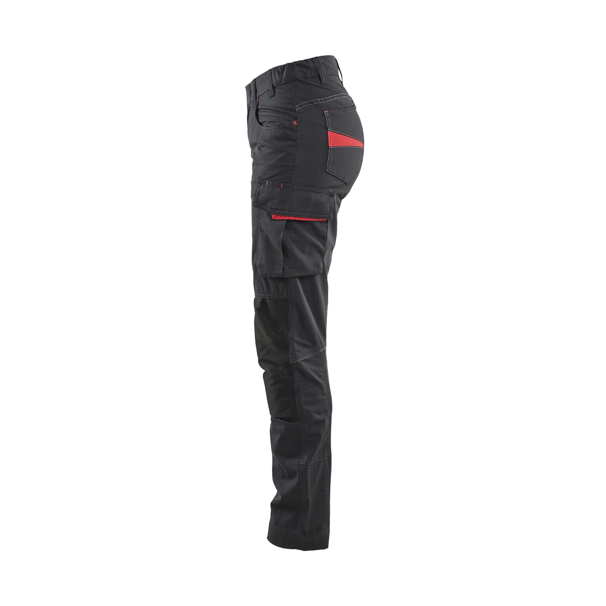 BLAKLADER 71951330 | Women's service trousers with stretch Hi Vis Reflective Work Trousers Women - Ripstop Fabric