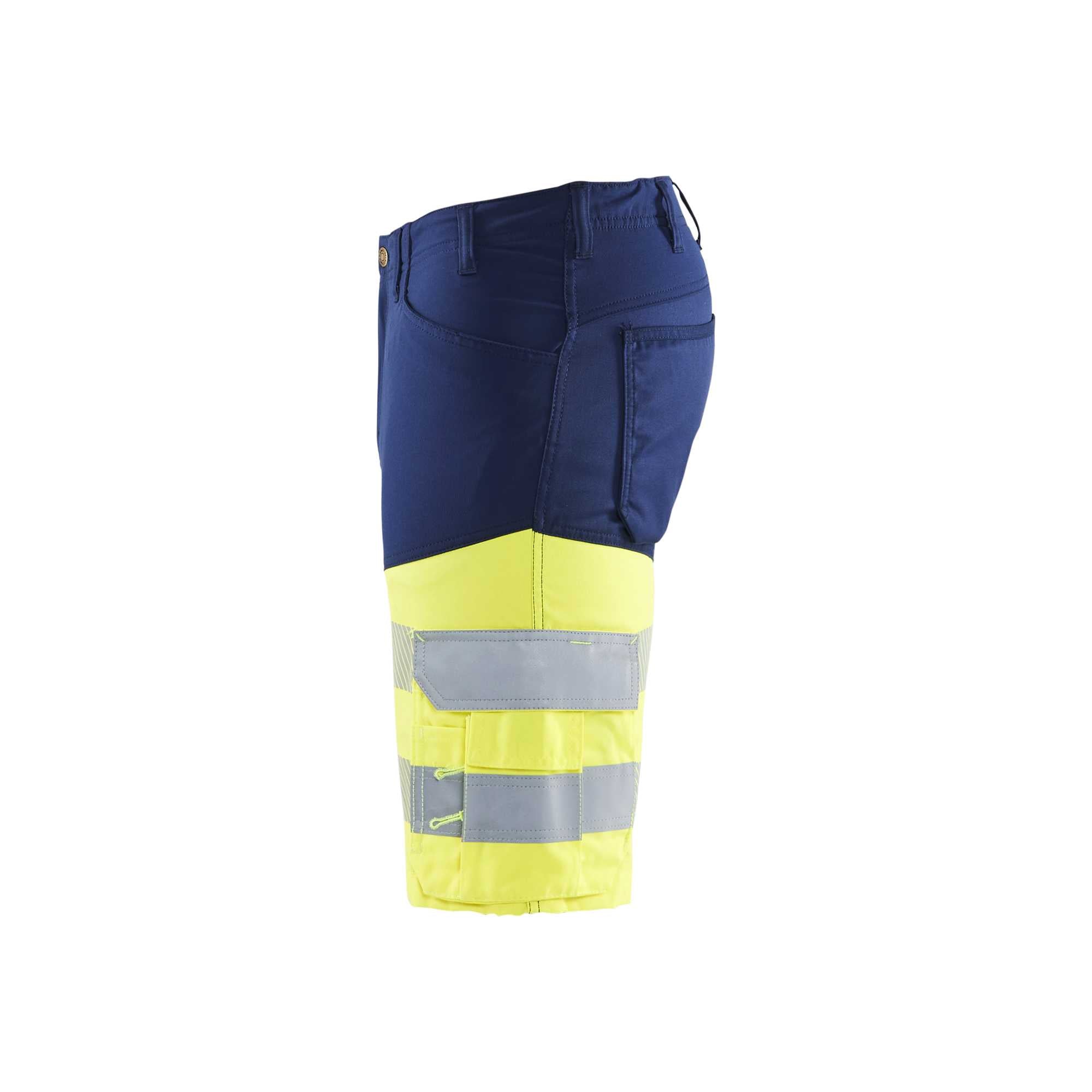 BLAKLADER 15411811 | Hi Vis shorts with stretch Hi Vis Reflective Work Shorts Men - Class 1 Certified