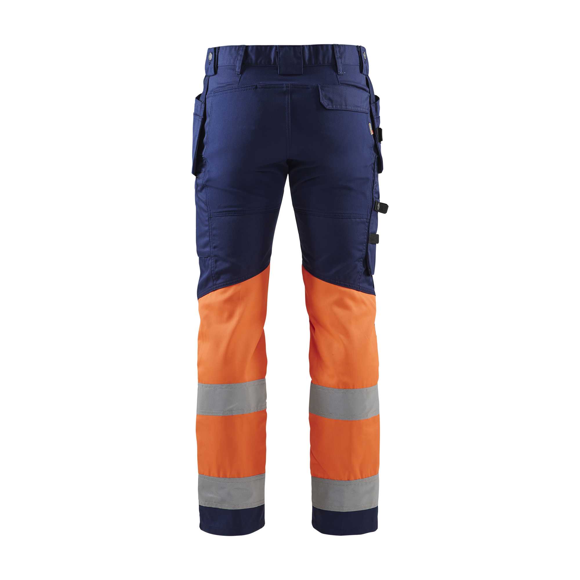 BLAKLADER 15581811 | Hi Vis trousers with stretch Hi Vis Reflective Work Trousers Men - stretch fabric