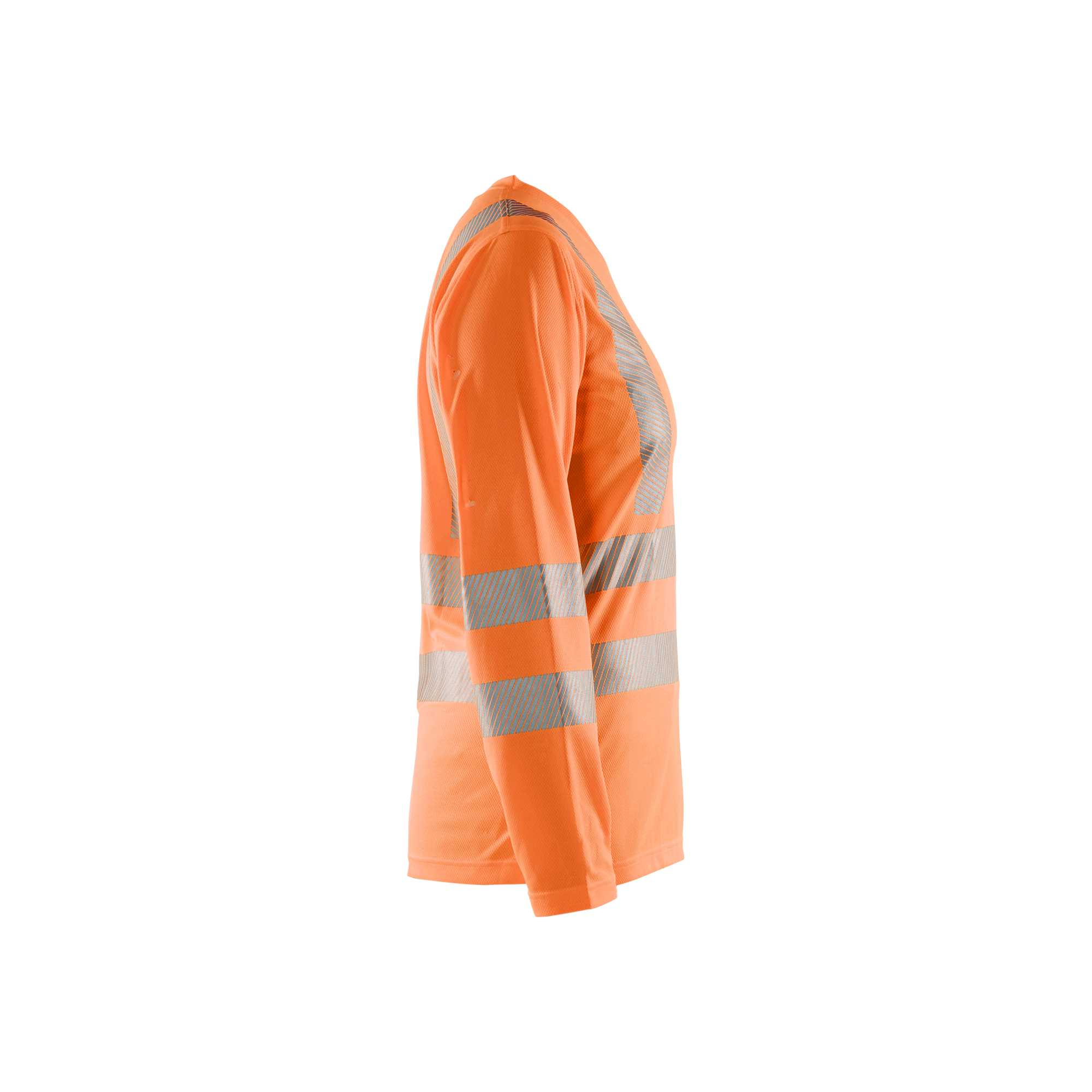 BLAKLADER 34851013 Women's Hi Vis t shirt long sleeve Hi Vis Reflective Long Sleeve Work T-Shirt WOMEN - 100% Polyester