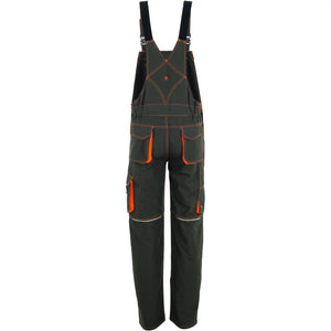 Planam Basalt Neon Latzhose oliv/orange 102 oliv/orange - Produktbild ohne Model