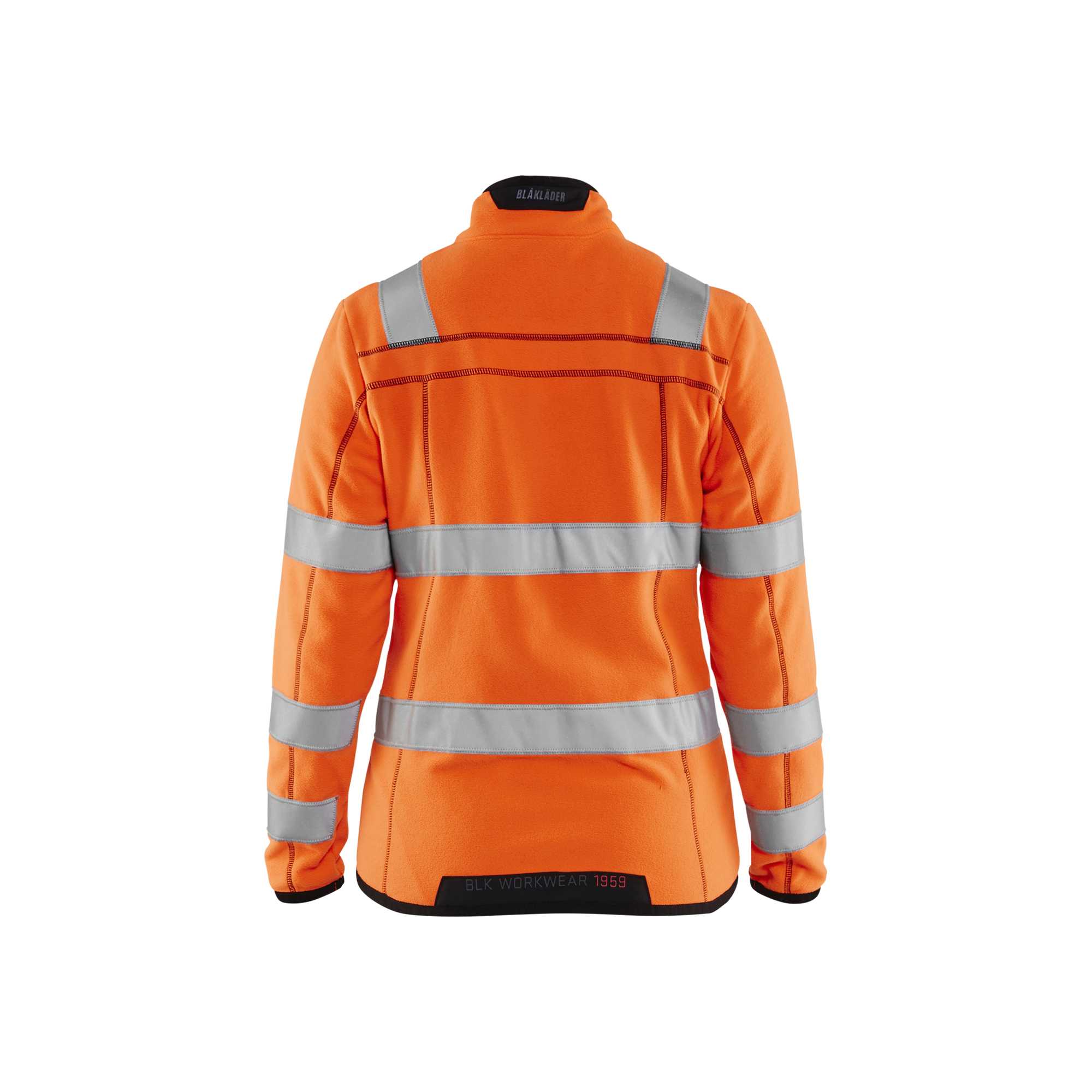 BLAKLADER 49661010 Women's Hi Vis microfleece jacket Hi Vis Reflective Work Jacket WOMEN - Antipilling Fleece