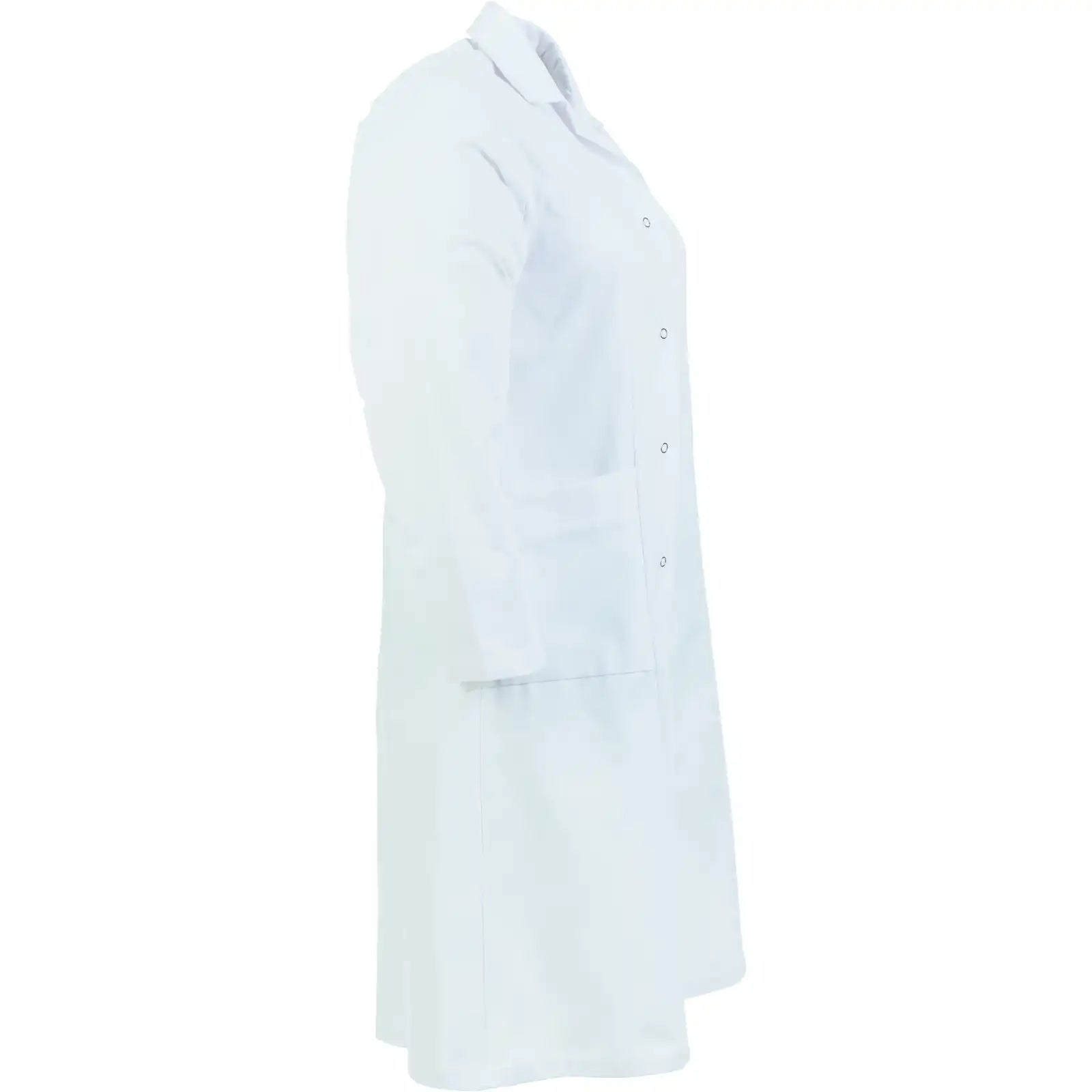 Planam Damen Mantel Baumwolle Langarm reinweiß 36 reinweiß - Produktbild ohne Model